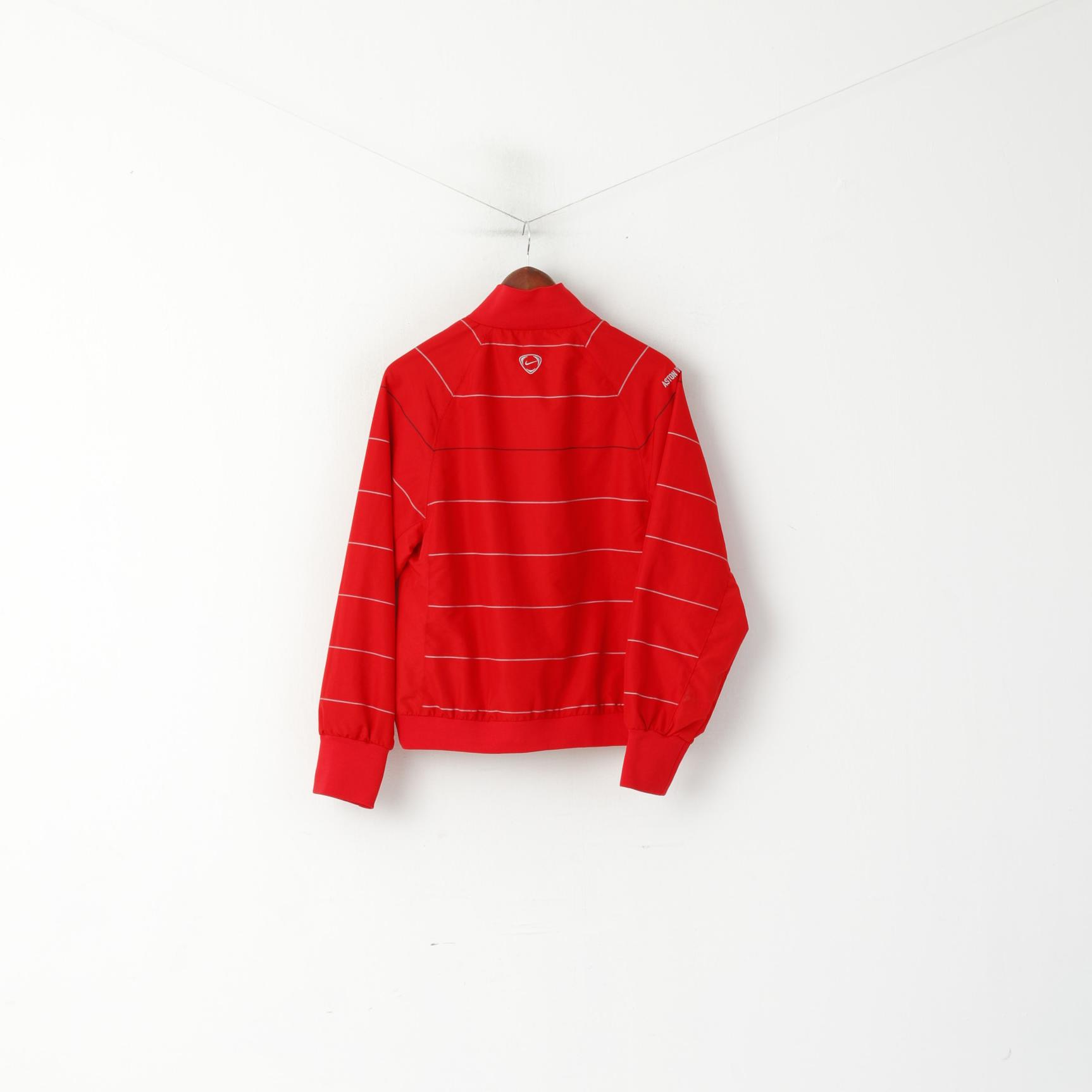 Nike Aston Villa Veste pour Homme Rouge AVFC Football Full Zip Sportswear Survêtement