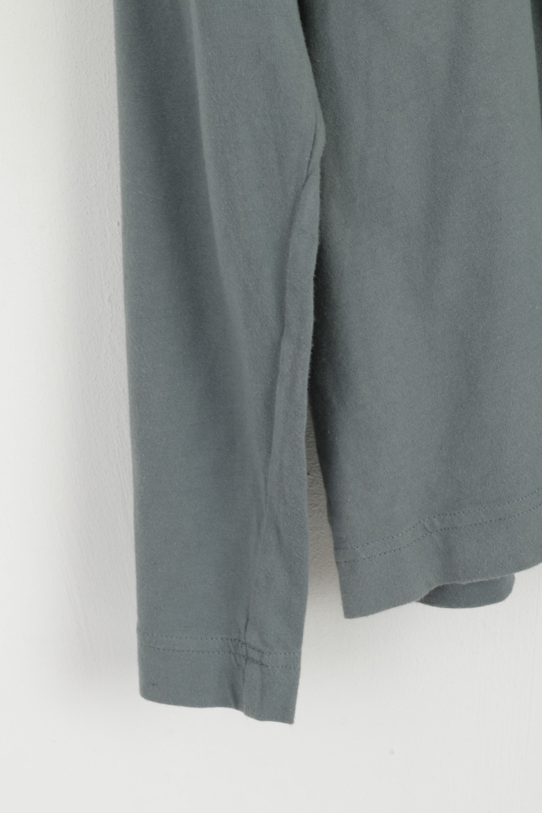 Diesel Men XL (M) Shirt Long Sleeve Cotton Green Cotton Graphic Top