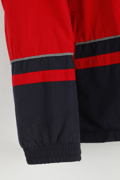 Gogo Sports San Francisco Men XXL Jacket Red Grey Reversible Hooded Casual Top