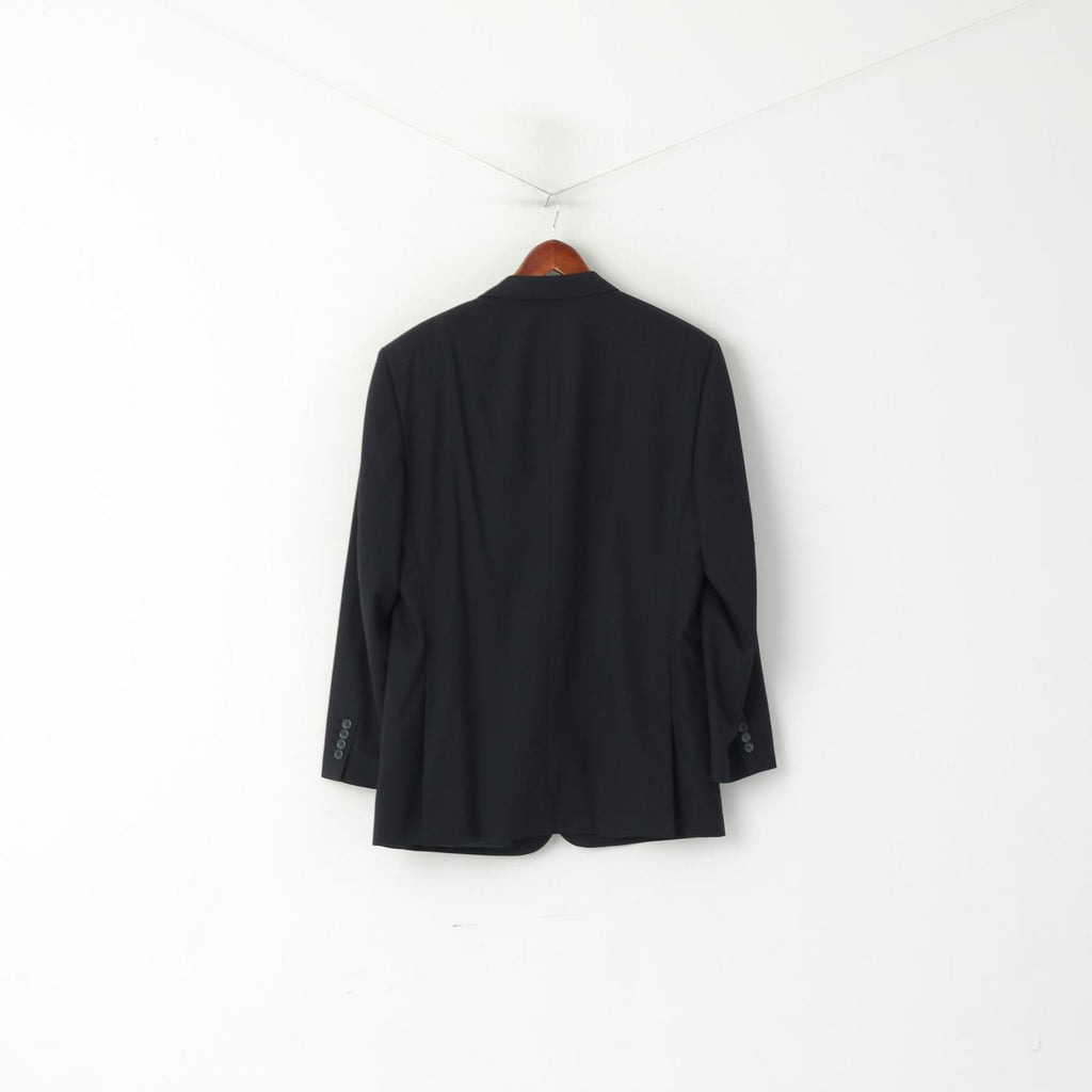 Pierre Cardin Homme 50 40 Blazer Marine Laine vintage Veste Simple Boutonnage