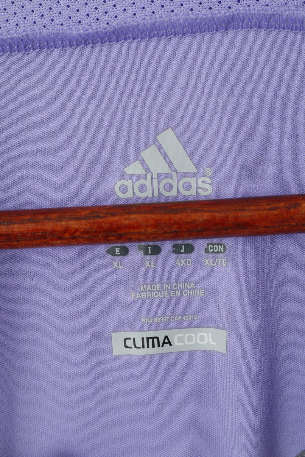 Adidas Hommes XL Chemise à manches longues Violet UEFA Champions League Maillot vintage