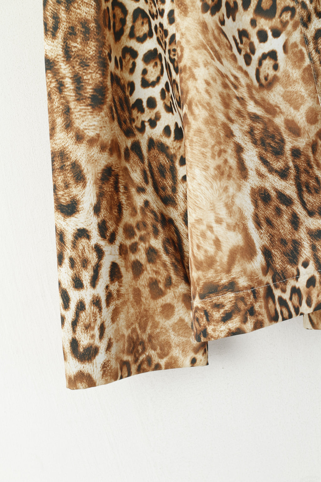 Vendôme Paris Femme 40 M Veste Marron Cheetah Épaulettes Full Zip Vintage Top