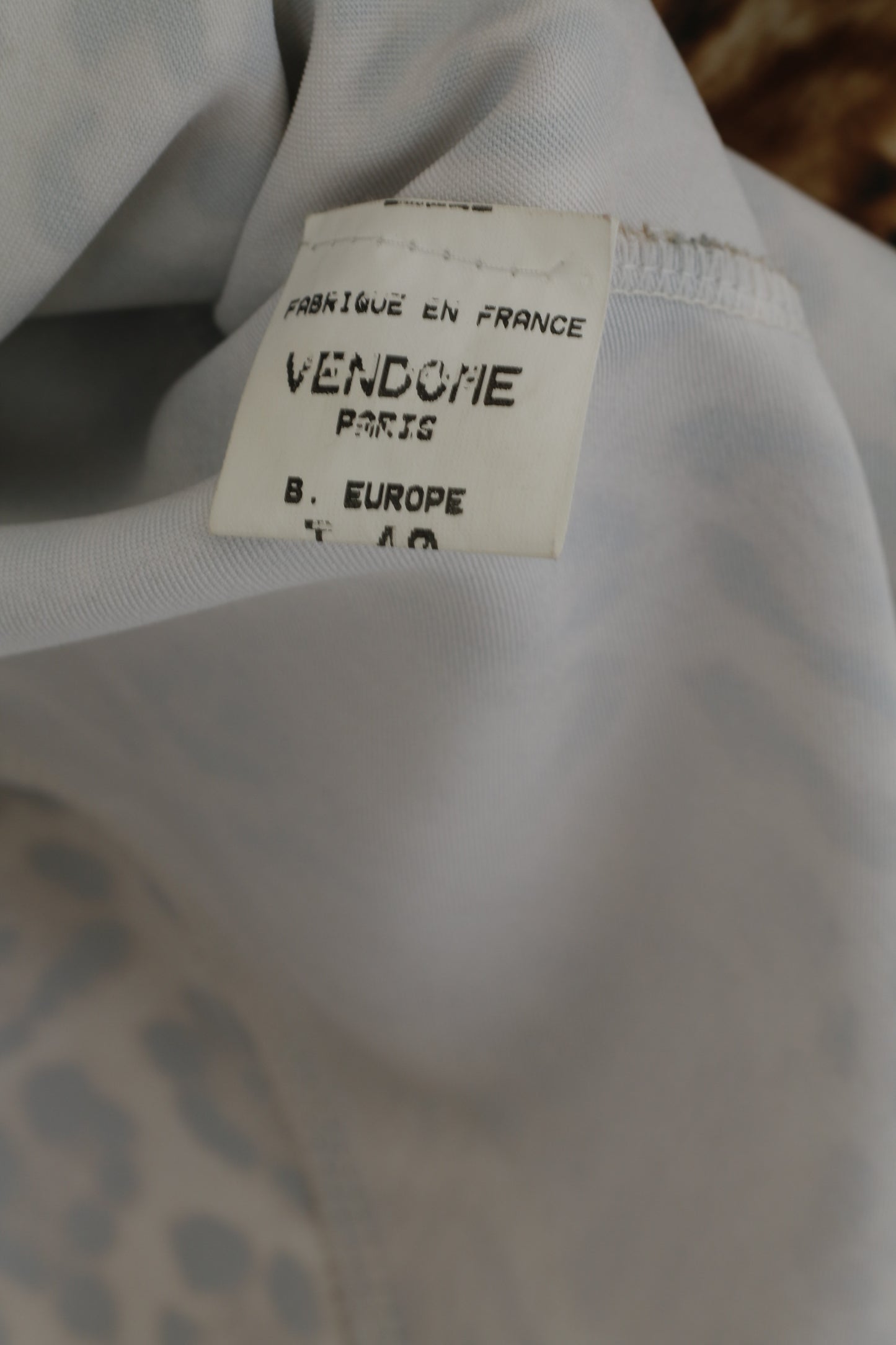 Vendome Paris Women 40 M Jacket Brown Cheetah Shoulder Pads Full Zip Vintage Top