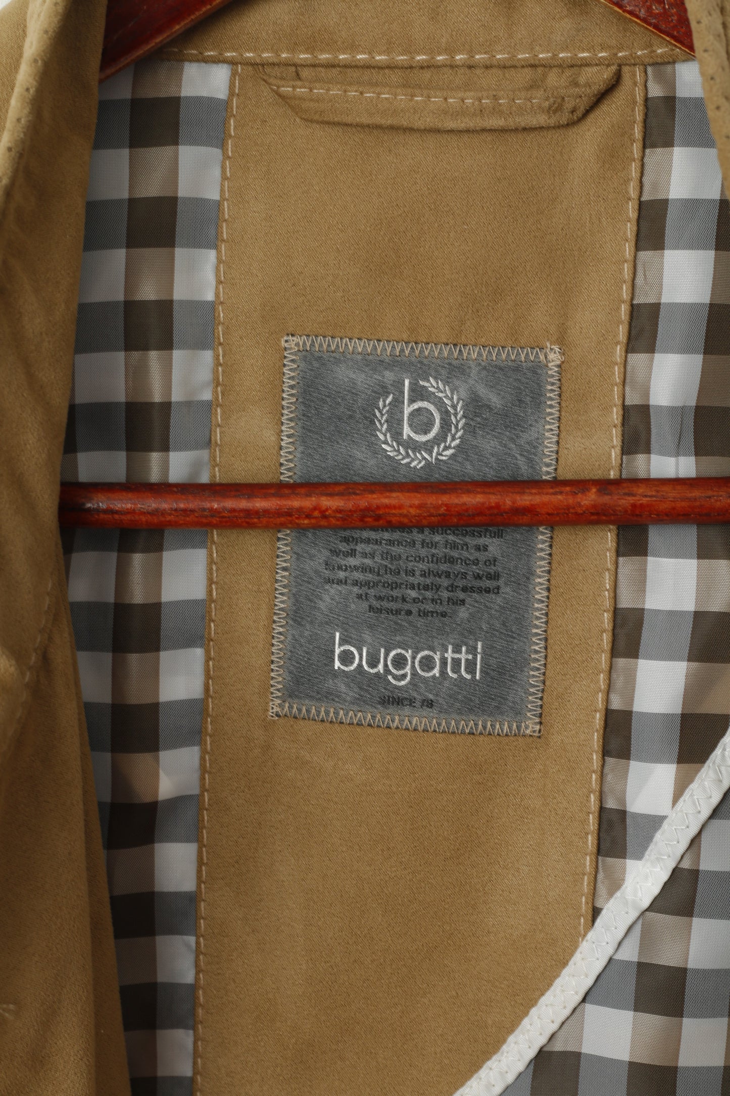 Bugatti Hommes 28 XL Veste Marron Léger Moderne Classique Multi Poche Haut