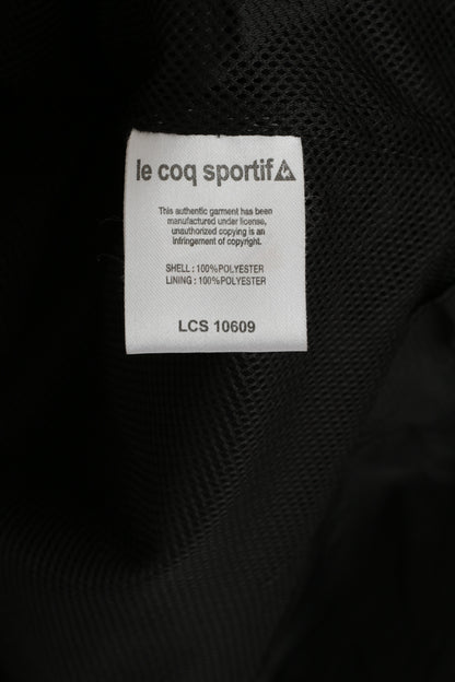 Le Coq Sportif Women XS Jacket Black Full Zipper Wanderers Football Top