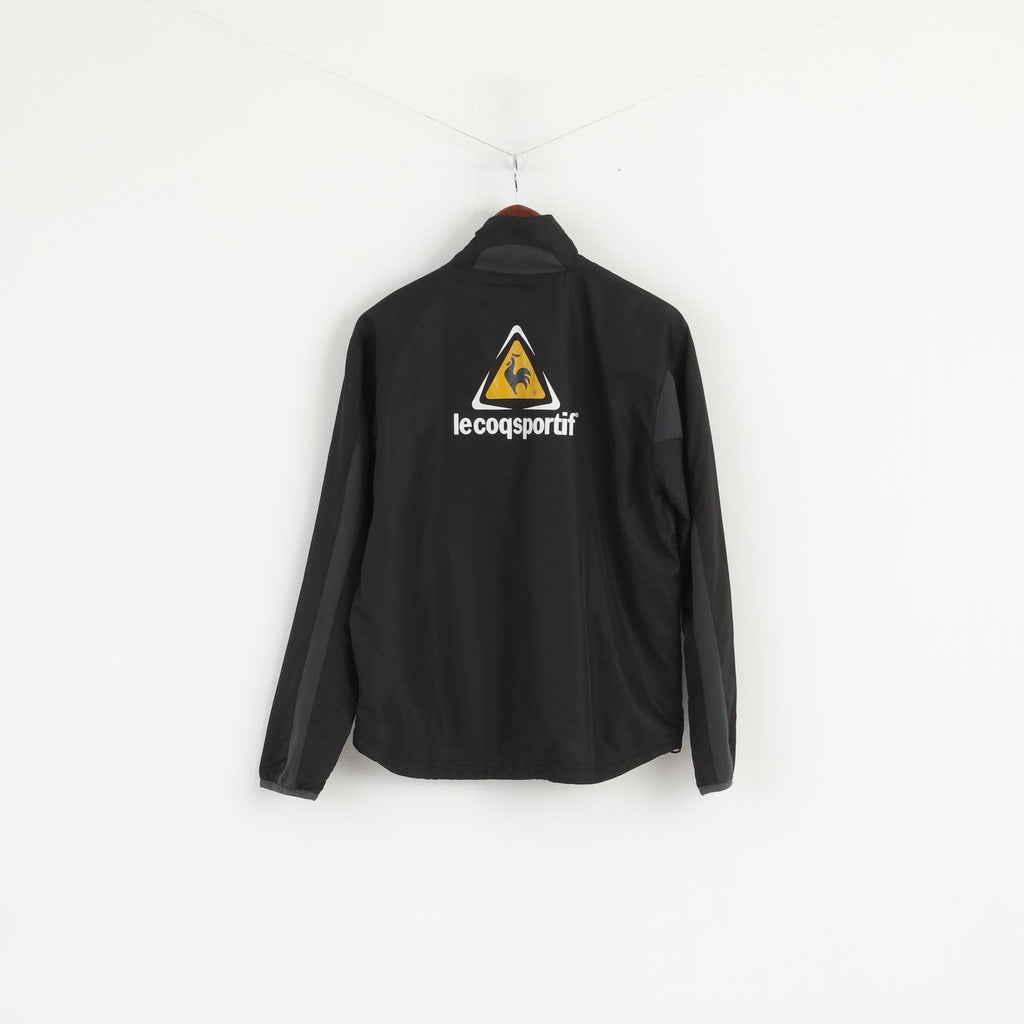 Le Coq Sportif Women XS Jacket Black Full Zipper Wanderers Football Top