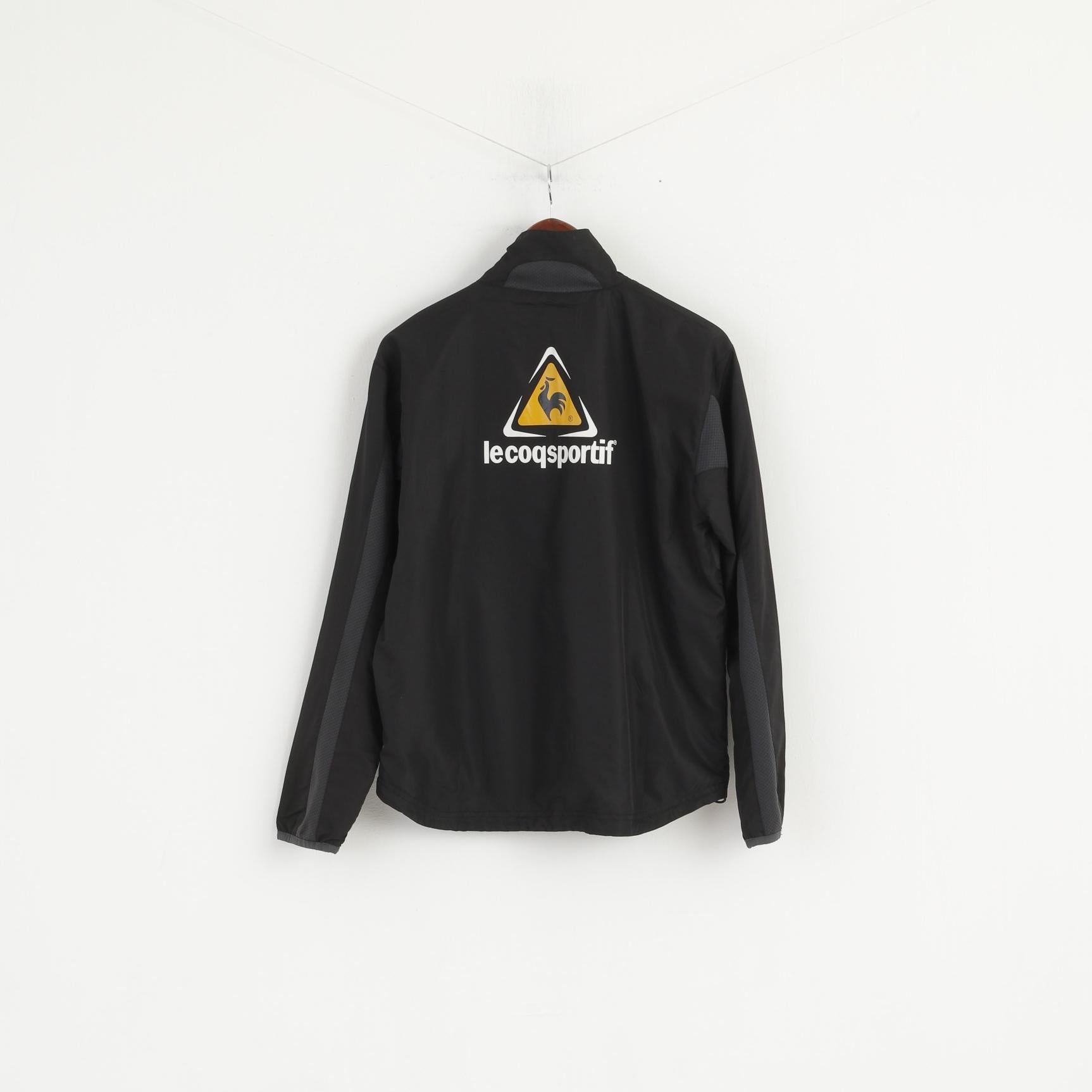 Le Coq Sportif Women XS Jacket Black Full Zipper Wanderers Football Top