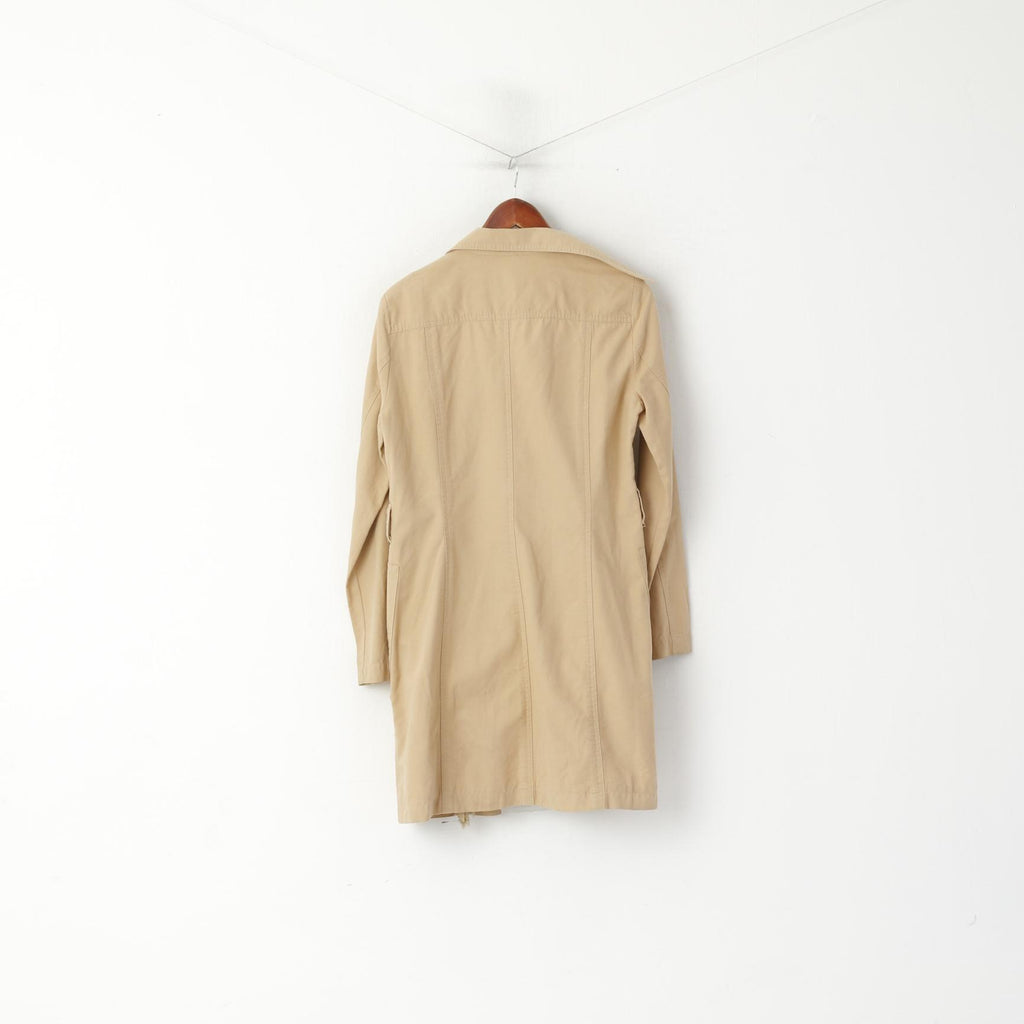 Mango – costume pour femmes, manteau ouvert sur le devant, en coton Beige, MNG, haut décontracté à longs volants, XXL(L)