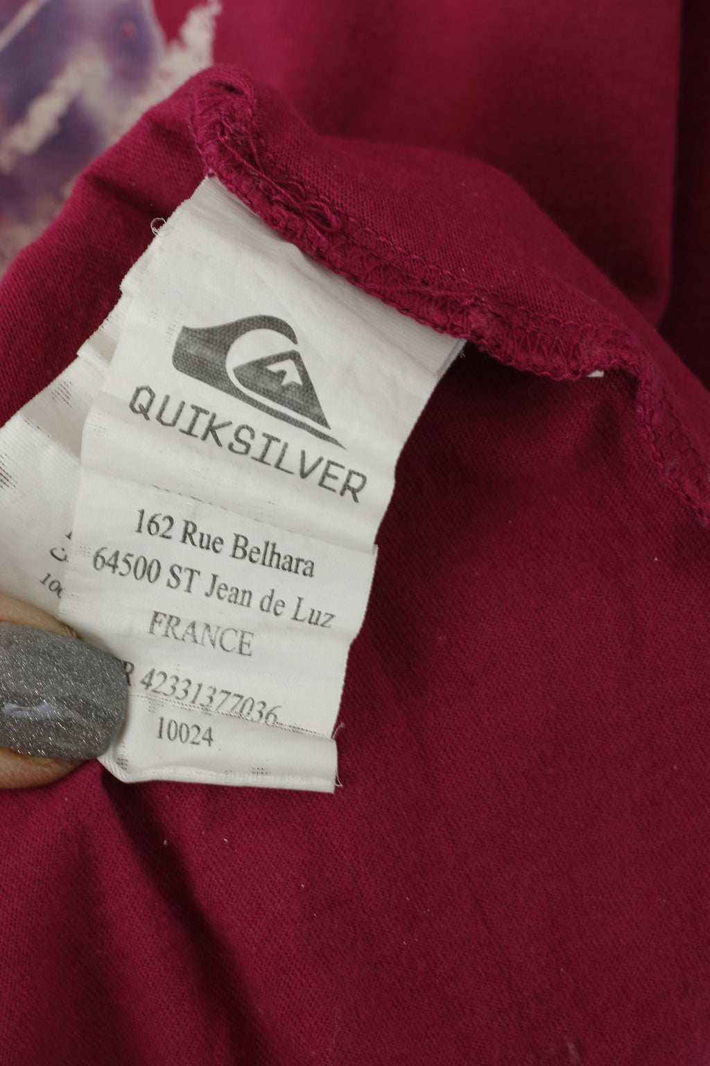 T-shirt Quiksilver Mes XL Girocollo con grafica in cotone marrone rossiccio estiva