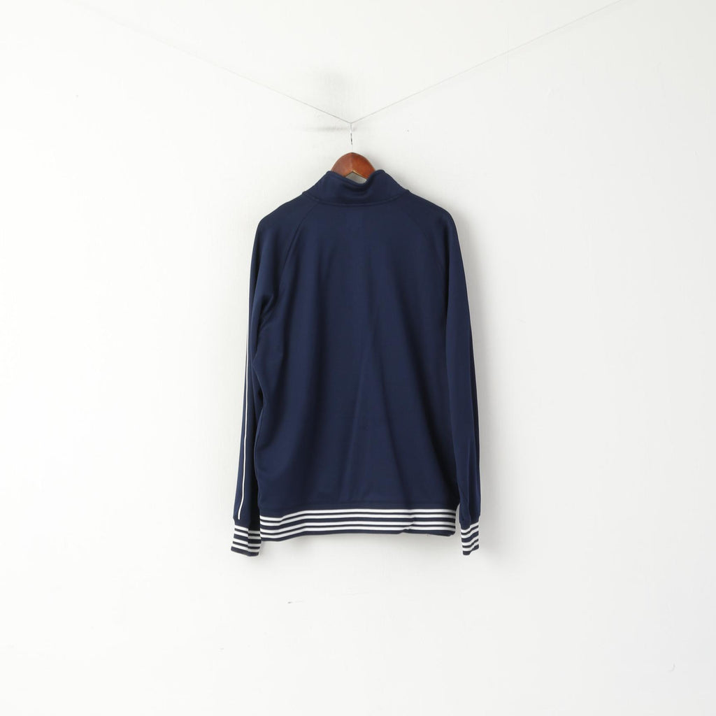 Nike Men XL Sweatshirt Navy Cotton MFK Molde Football Sport Full Zipp Track Top