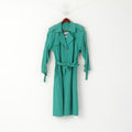 Nuage Femmes 10 M Trench Coat Vert Vintage Coton Long Double Boutonnage Vêtements De Pluie