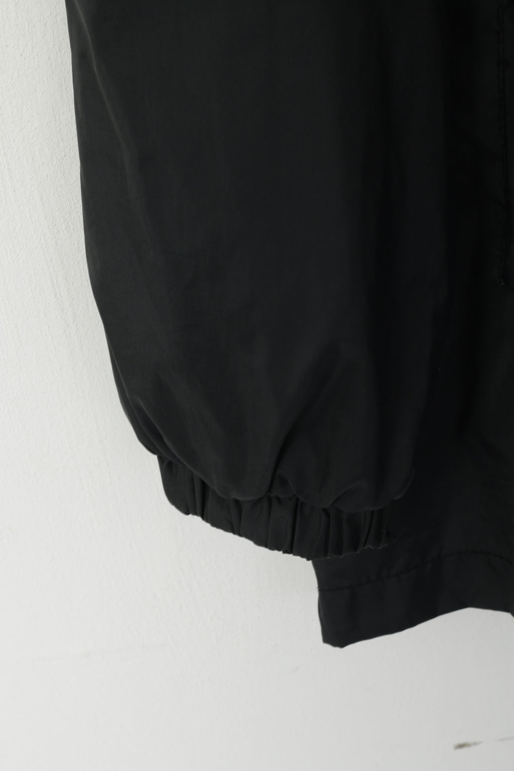 US Basic Men XL Jacket Black Scooter Lightweight Nylon Waterproof Snaps Top