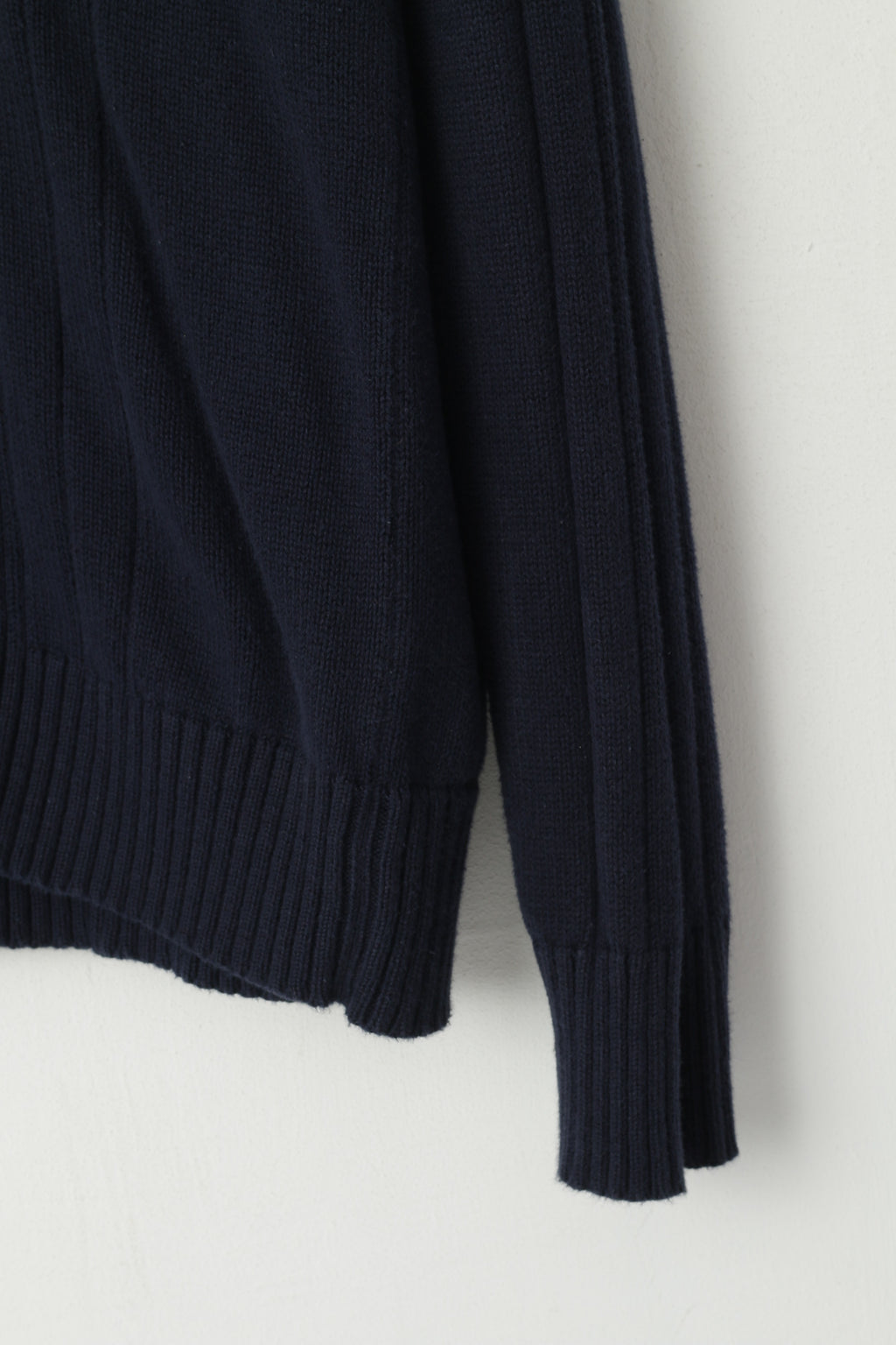 Oscar De La Renta Pull à col zippé en coton uni pour homme L