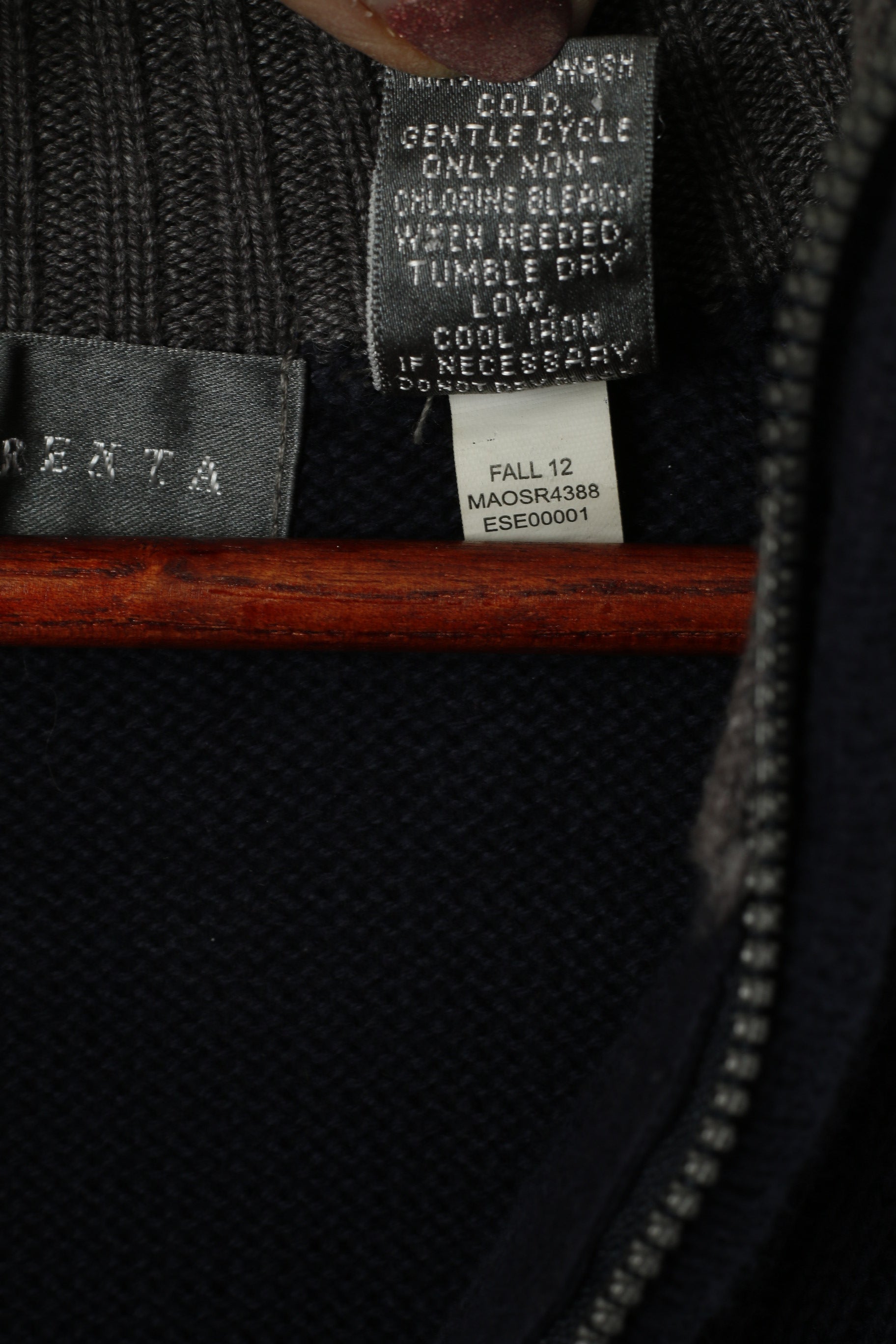 Oscar De La Renta Pull à col zippé en coton uni pour homme L
