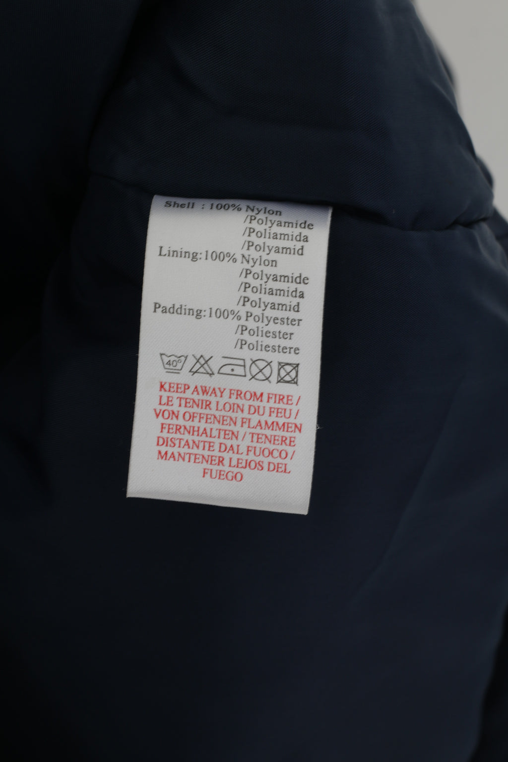 Umbro Veste Homme Bleu Vintage Nylon Imperméable Légèrement Rembourré Capuche Cachée Haut