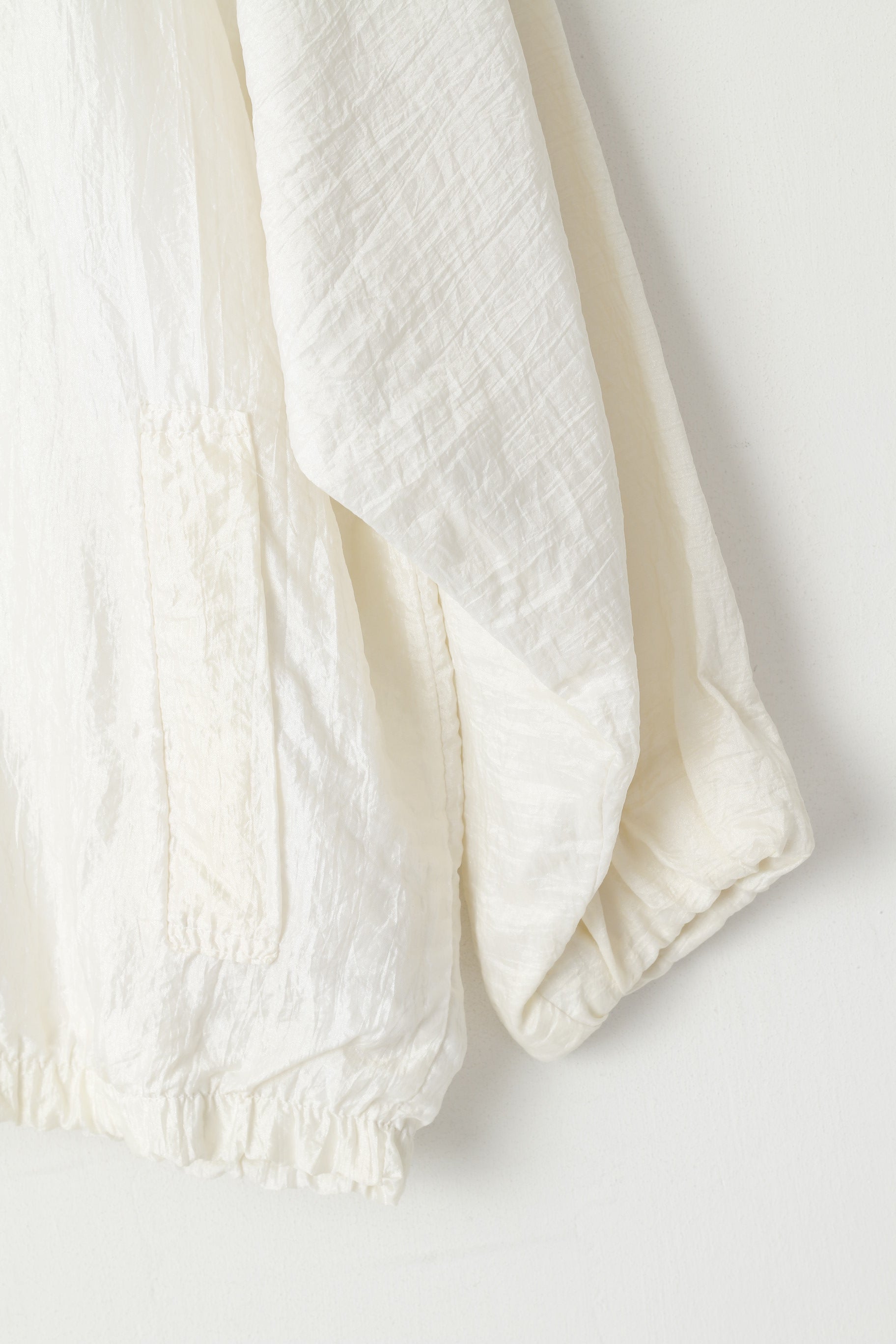 vintage Femmes L Veste vintage 80s Brillant Crème Rose Motif Full Zipper Bomber Top