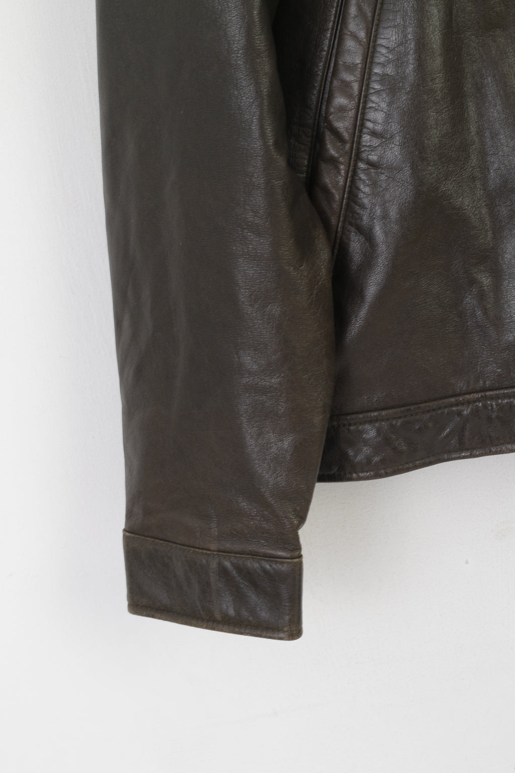 Trapper Men 46 56 XL Jacket Brown Soft Leather Ledder Single Breasted Top