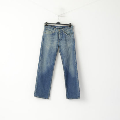 Levi's Men 31 Jeans Trousers Navy Denim Cotton 509 Comfort Straight Leg Pants