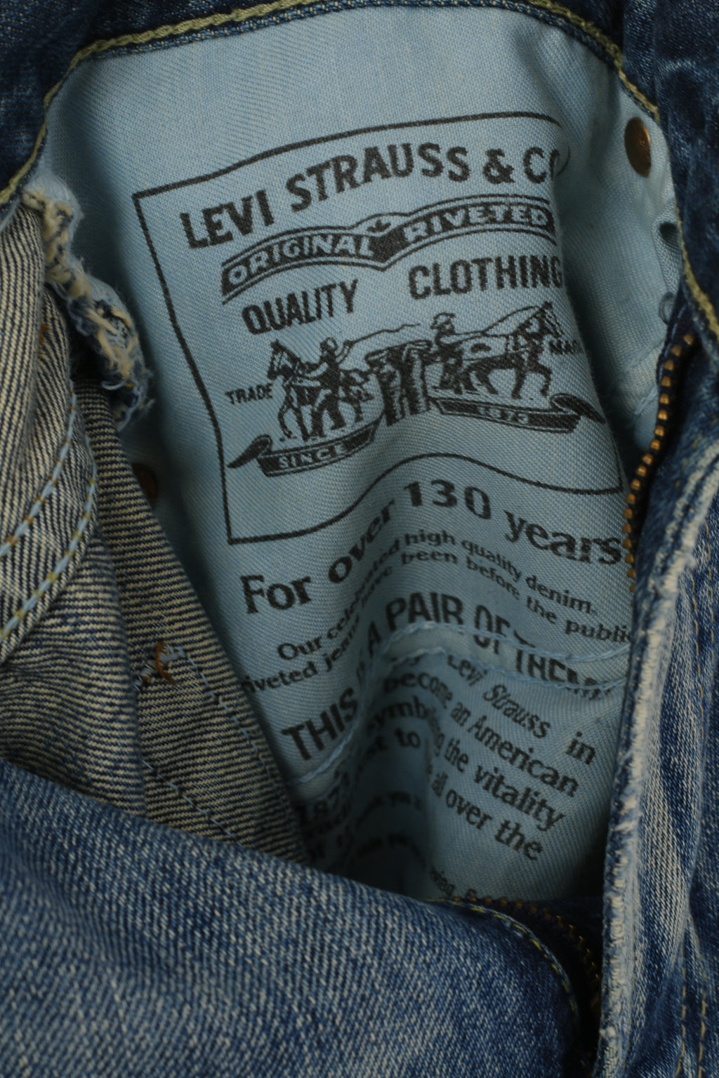 Levi's Men 31 Jeans Pantalon Bleu Marine Denim Coton 509 Confort Pantalon Droit