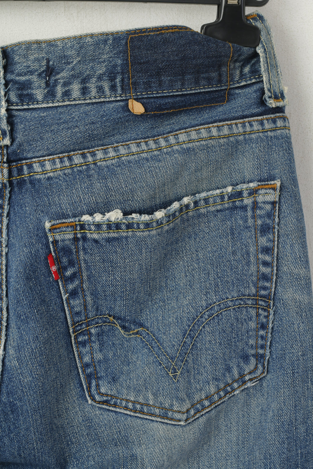 Levi's Men 31 Jeans Pantalon Bleu Marine Denim Coton 509 Confort Pantalon Droit