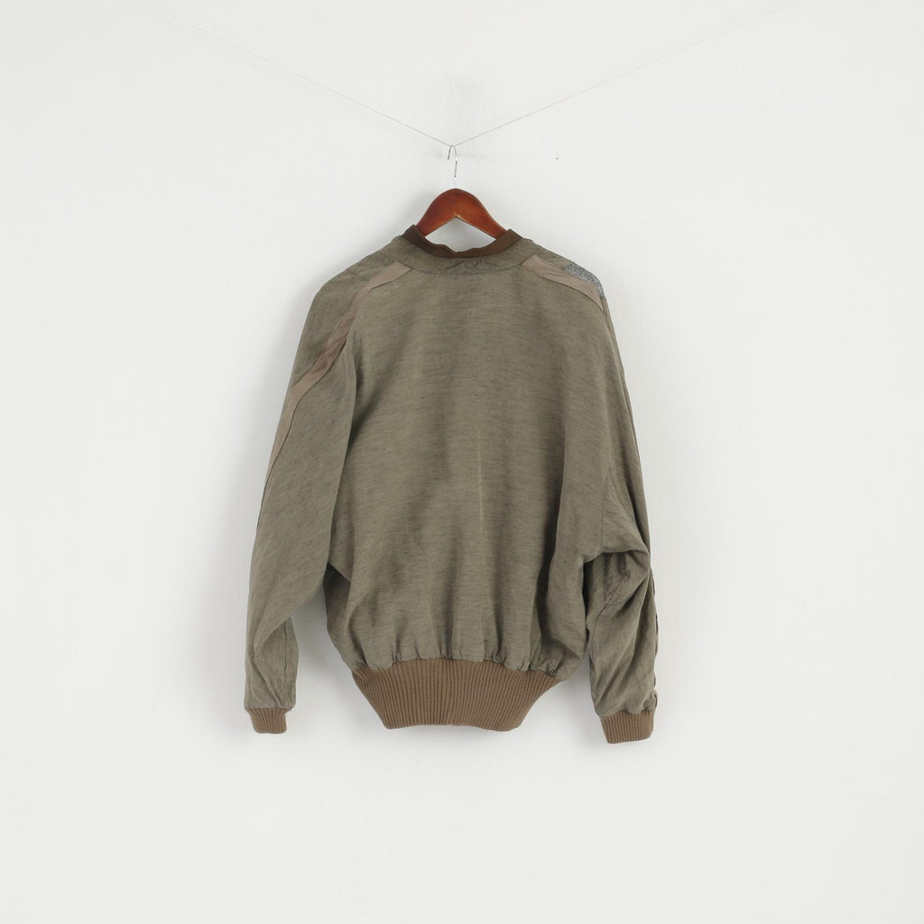 Francois Martin Men 52 M Pullover Jacket Atlantic Flight 1927 Charles Lindbergh Aviator Linen Top