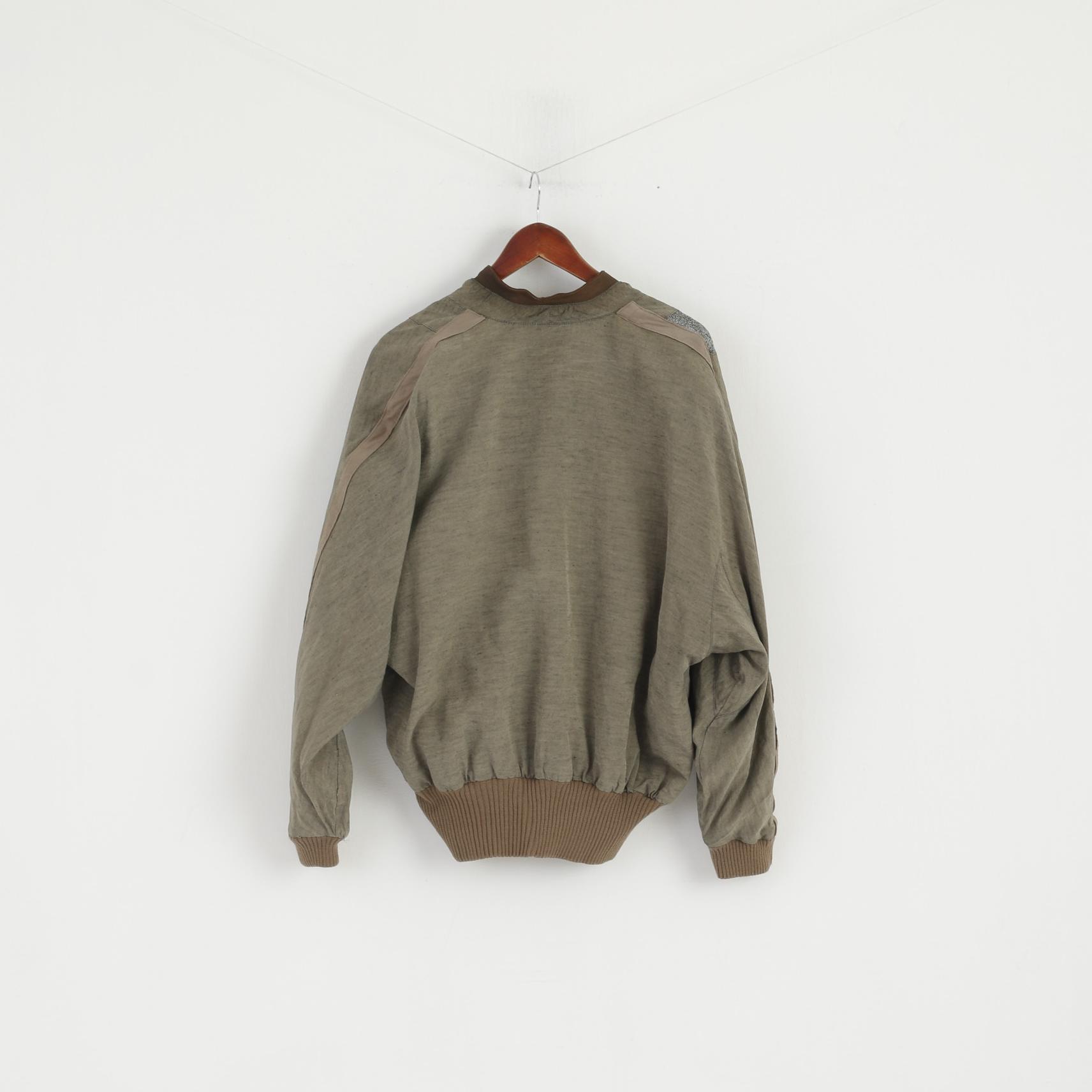 Francois Martin Men 52 M Pullover Jacket Atlantic Flight 1927 Charles Lindbergh Aviator Linen Top