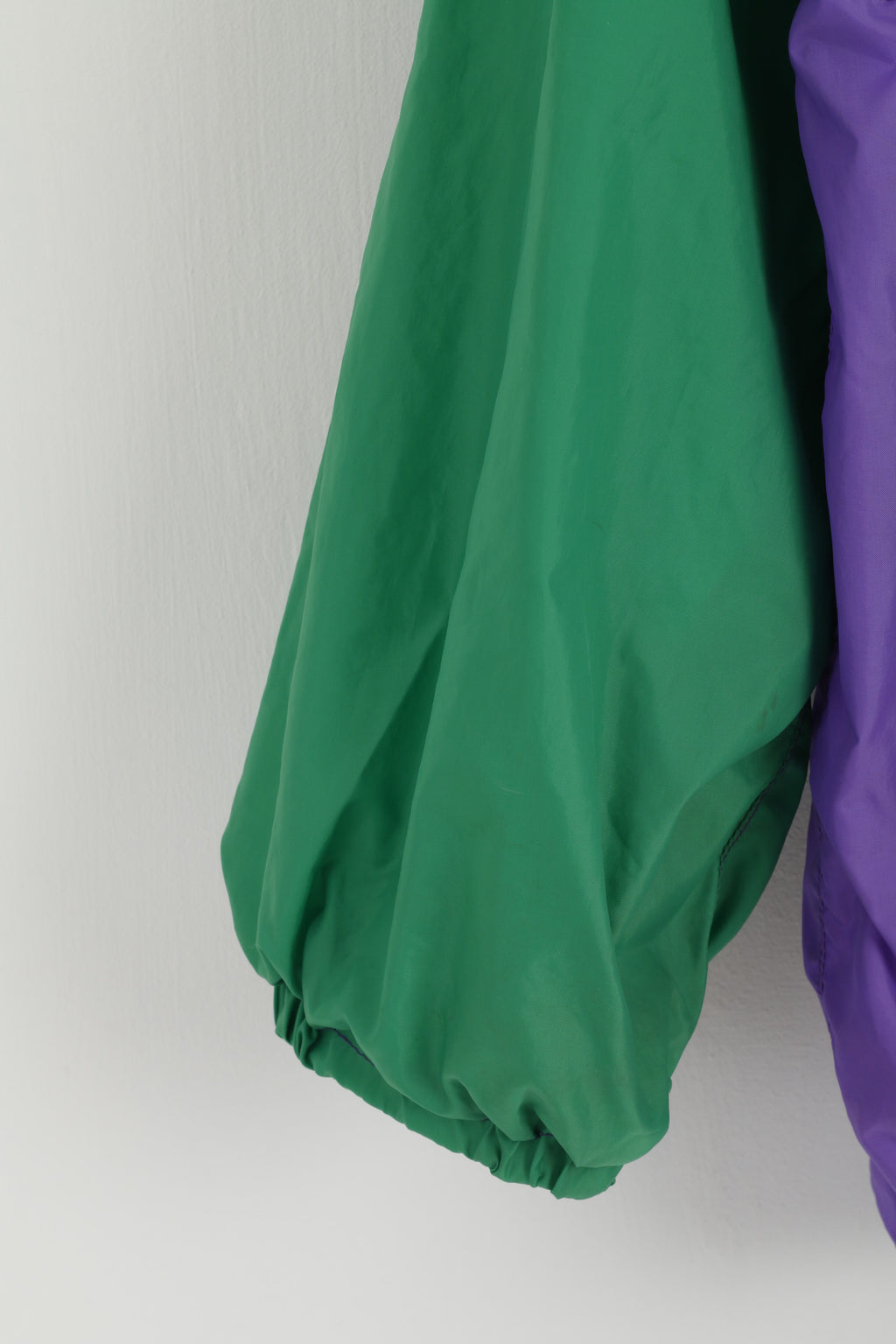 Marcel Clair Men M Jacket Purple Sky Diving Nylon Waterproof Festival Hooded Top