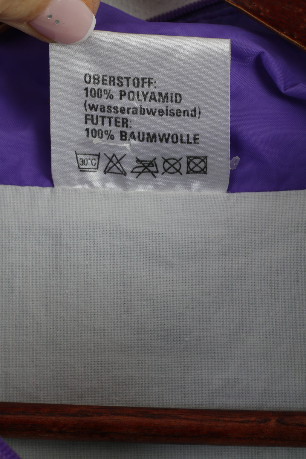 Marcel Clair Men M Jacket Purple Sky Diving Nylon Waterproof Festival Hooded Top