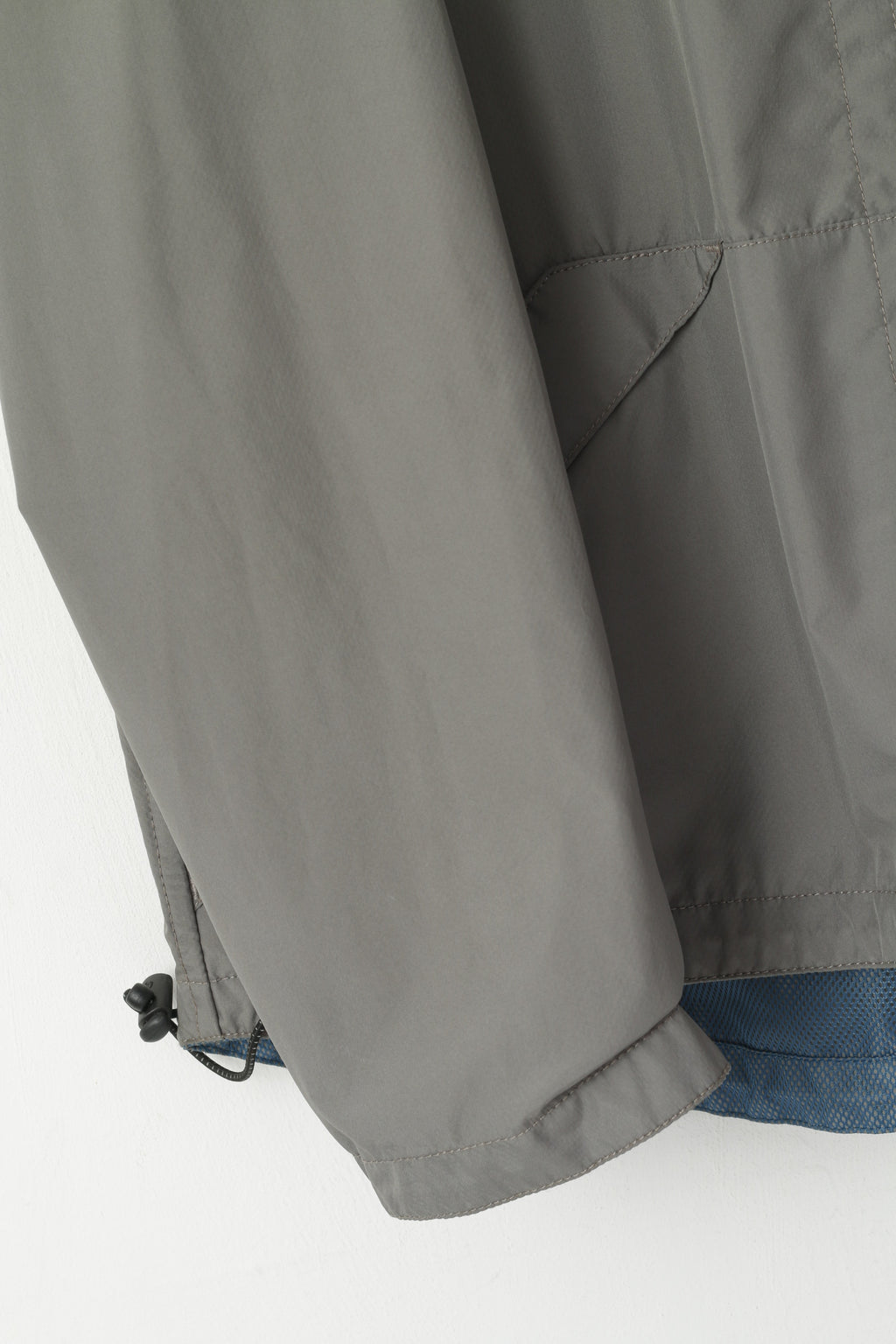 Calvin Klein Jeans Men XL Jacket Blue Grey Double-Sided Lightwieght Sport Zip Up Top