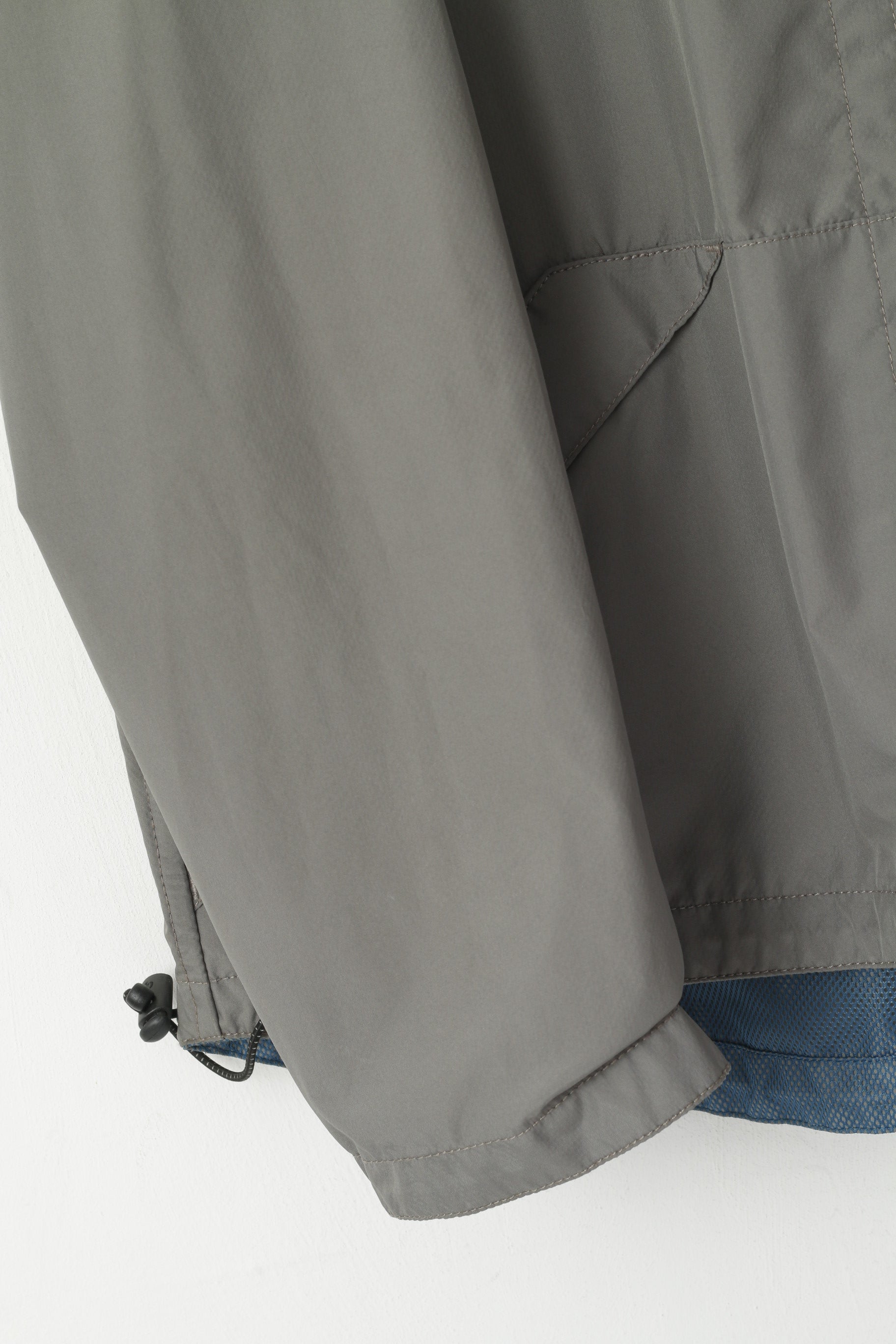 Calvin Klein Jeans Men XL Jacket Blue Grey Double-Sided Lightwieght Sport Zip Up Top