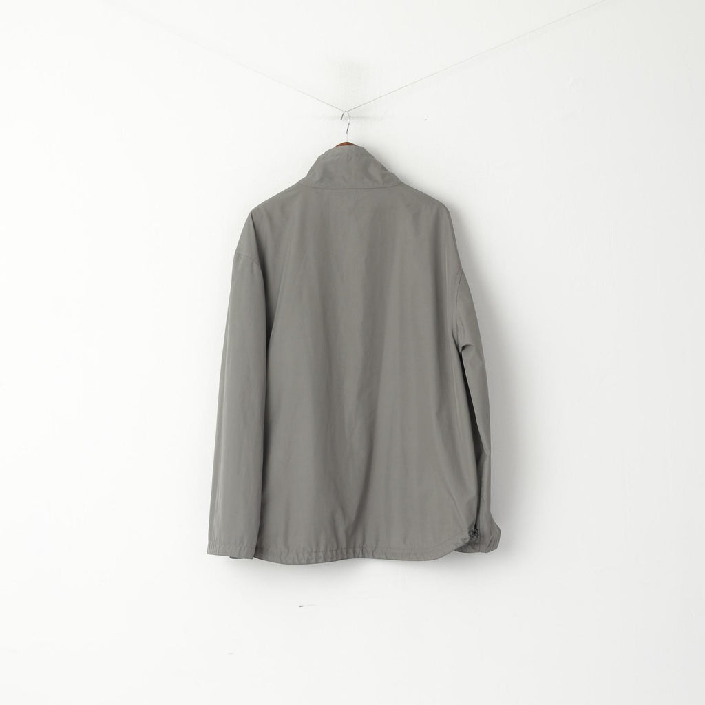 Calvin Klein Jeans Men XL Jacket Blue Grey Double-Sided Lightwieght Sport Zip Up Top