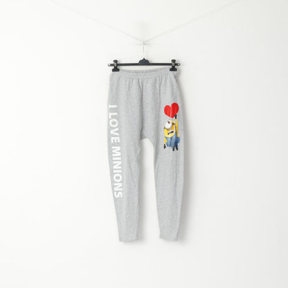 Fishbone Sister Pantalon de survêtement pour femme Gris, Despicable Me Minions Jogger Baggy I Love Minions