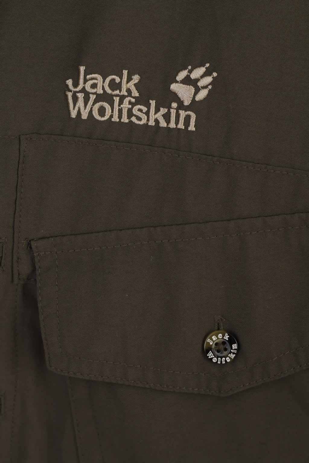 Jack Wolfskin Travel Men L Casual Shirt Green Nylon Outdoor Long Sleeve Top