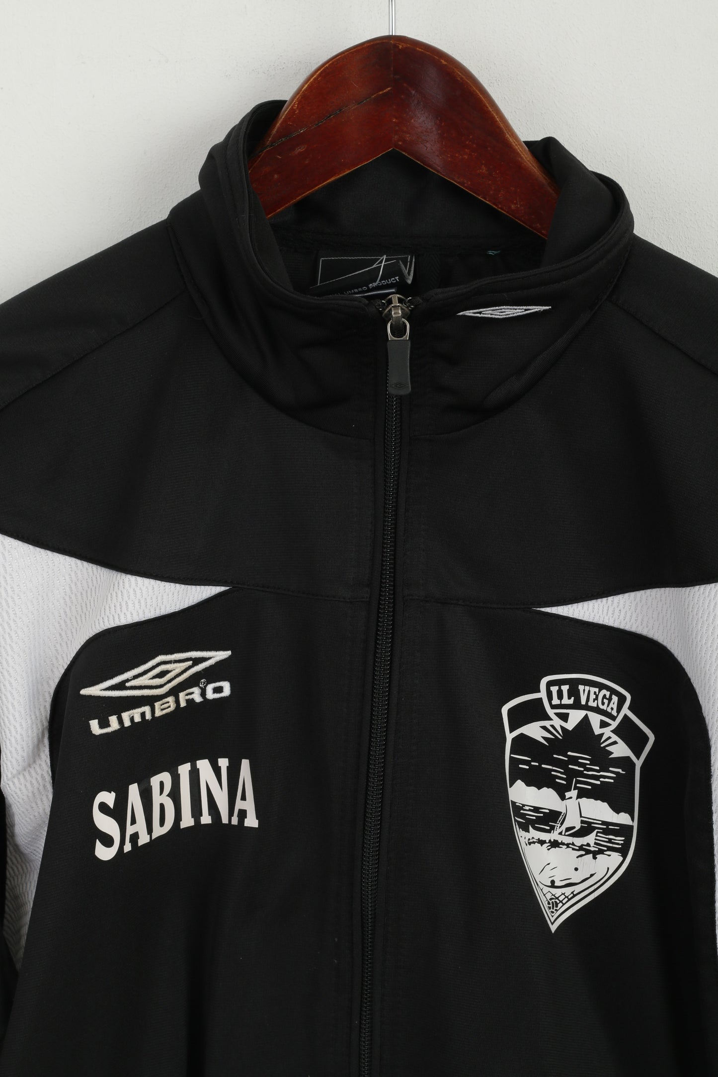 Umbro Mens S Sweatshirt Noir IL Vega Football Full Zipper Sabina Track Top