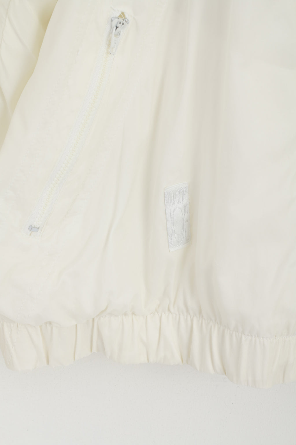 Le Coq Sportif Femmes 10 38 S Veste De Survêtement Crème Vintage Nylon Zip Up Festival Top