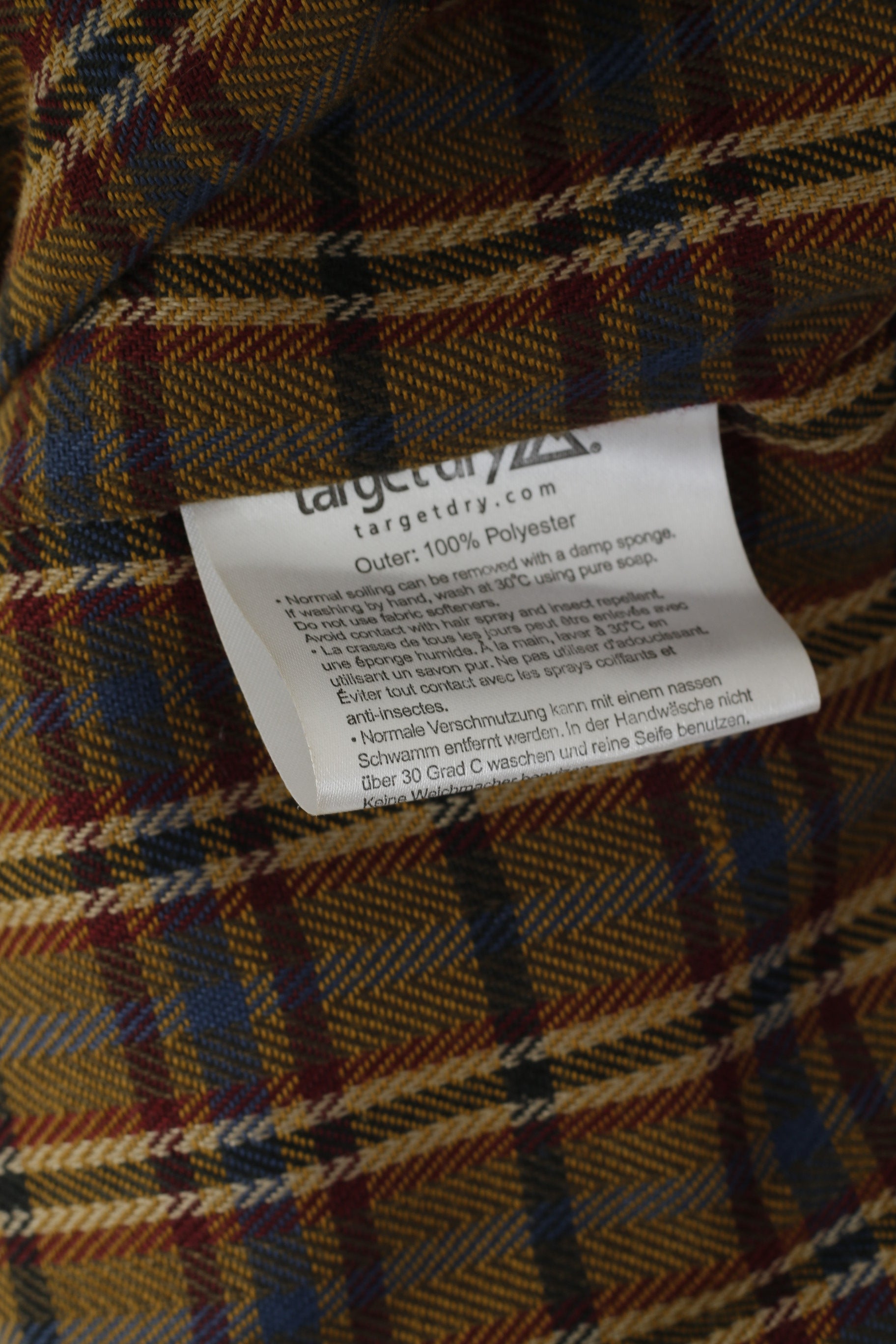 Target Dry Men XL Raincoat Navy Full Lenght Trench Mac Full Zipper Coat