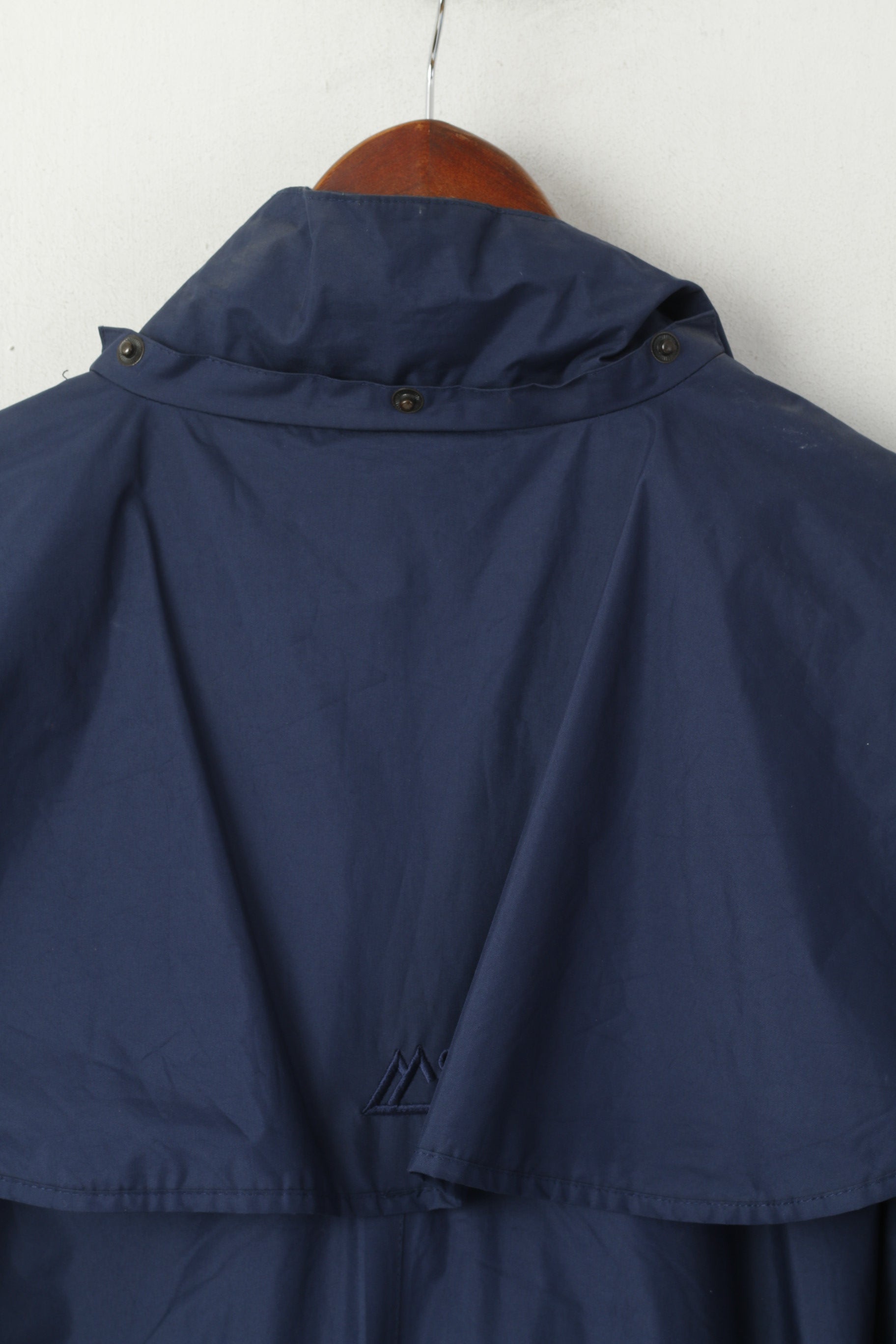 Target Dry Uomo XL Impermeabile Trench a tutta lunghezza blu scuro Cappotto con cerniera intera