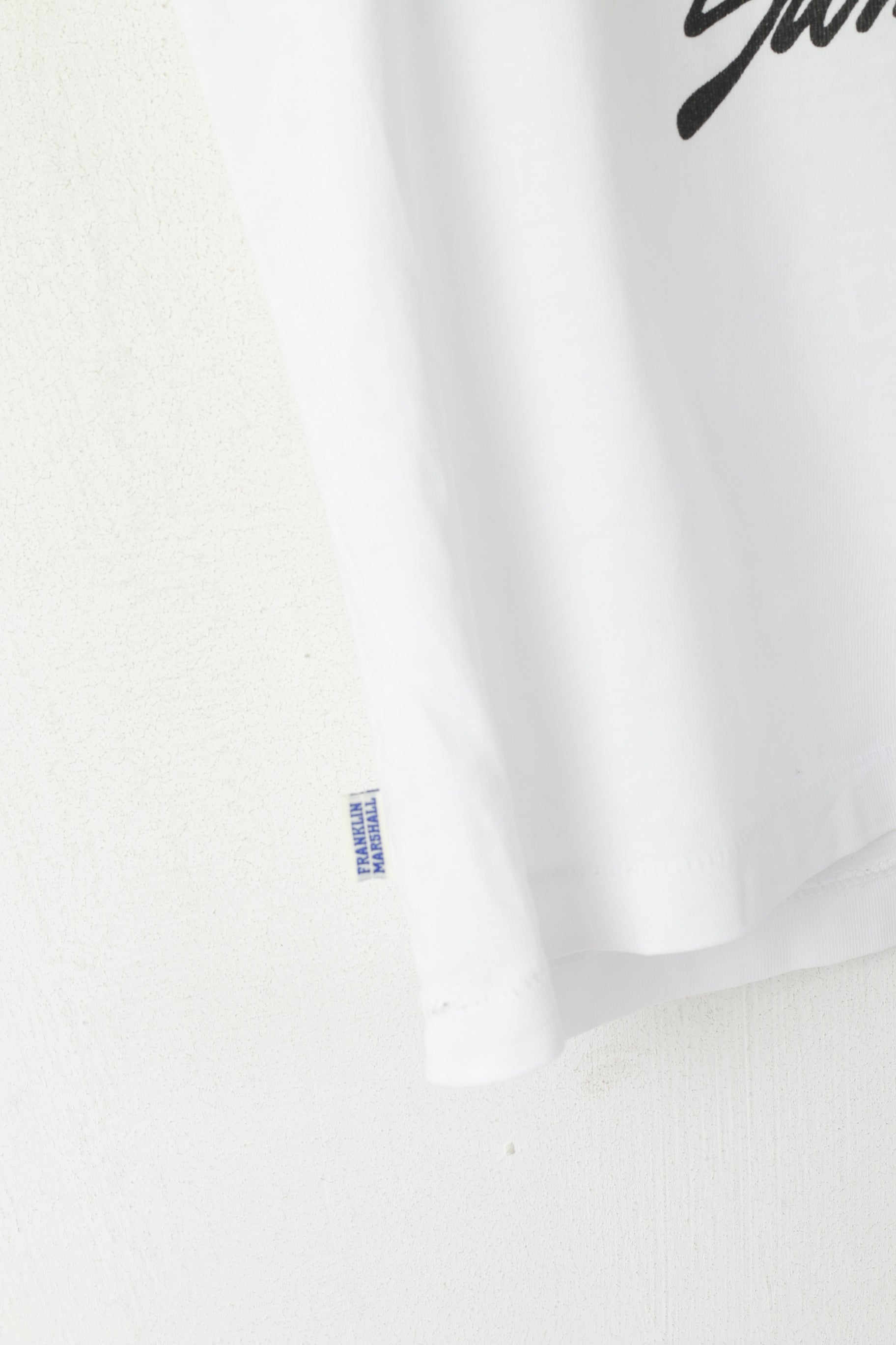 Franklin Marshall LAB Hommes M Chemise Blanc Graphique Miami Été '92 Haut