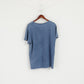 Marvel Men XL T- Shirt Blue Cotton Graphic Deadpool Faded Short Sleeve Top