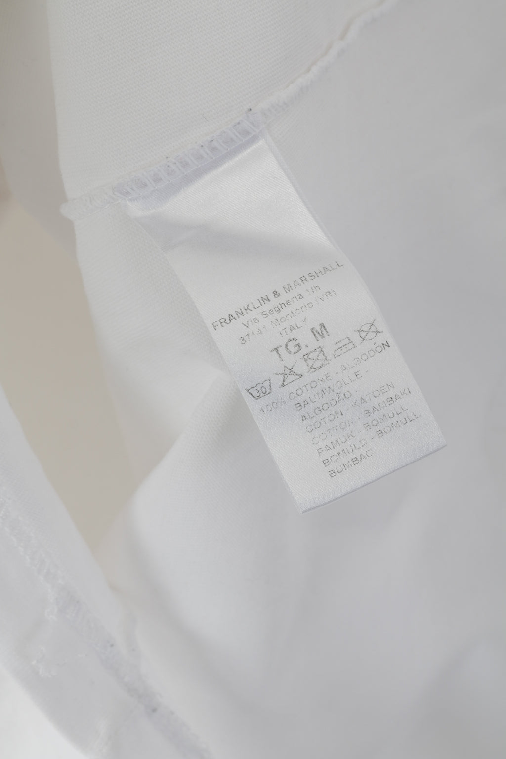 Franklin Marshall LAB Hommes M Chemise Blanc Graphique Miami Été '92 Haut