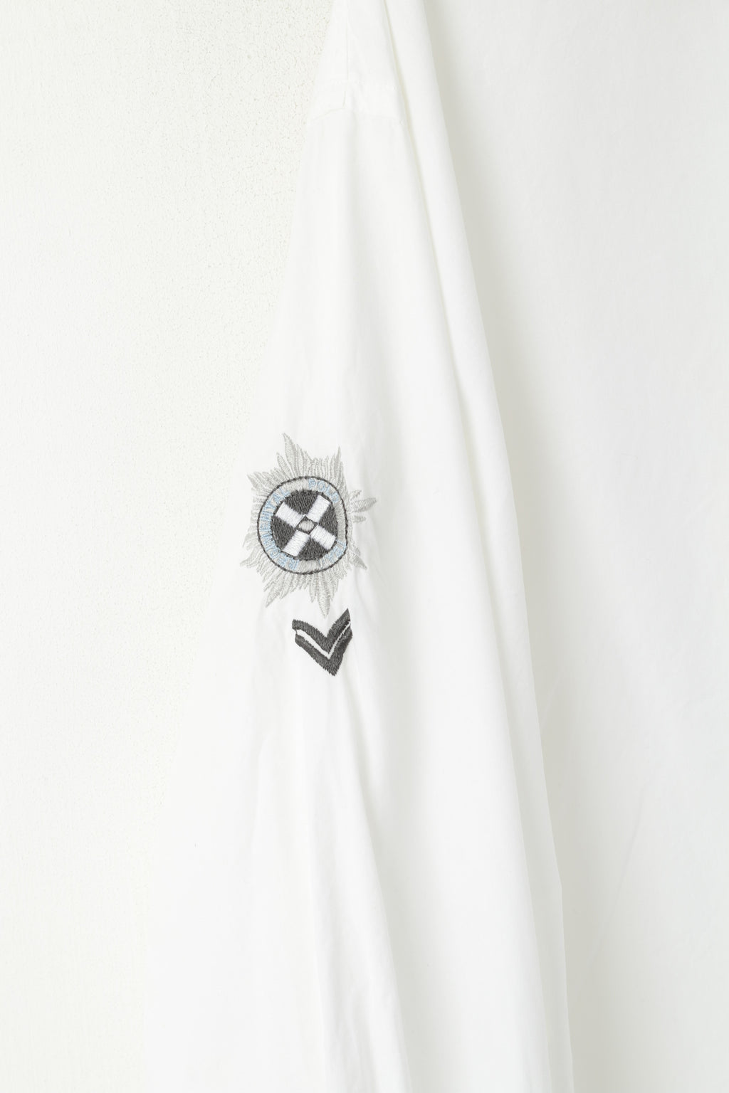 Palazzo Homme XXL 45/46 Chemise décontractée Blanc Coton Polo Club Haut à Manches Longues