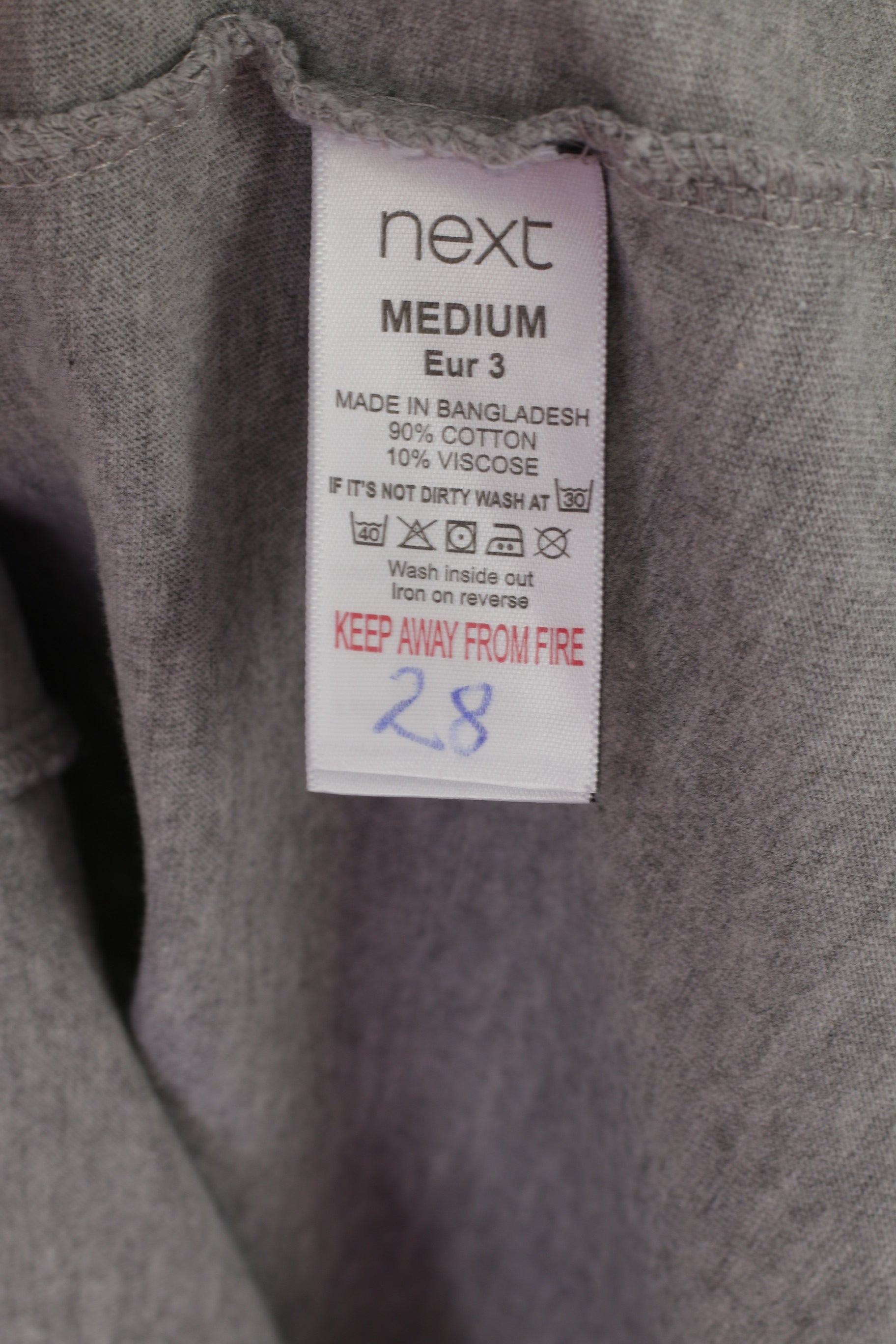 Next Hommes M Chemise Gris Coton Graphique Star Wars Ras Du Cou Sport Haut