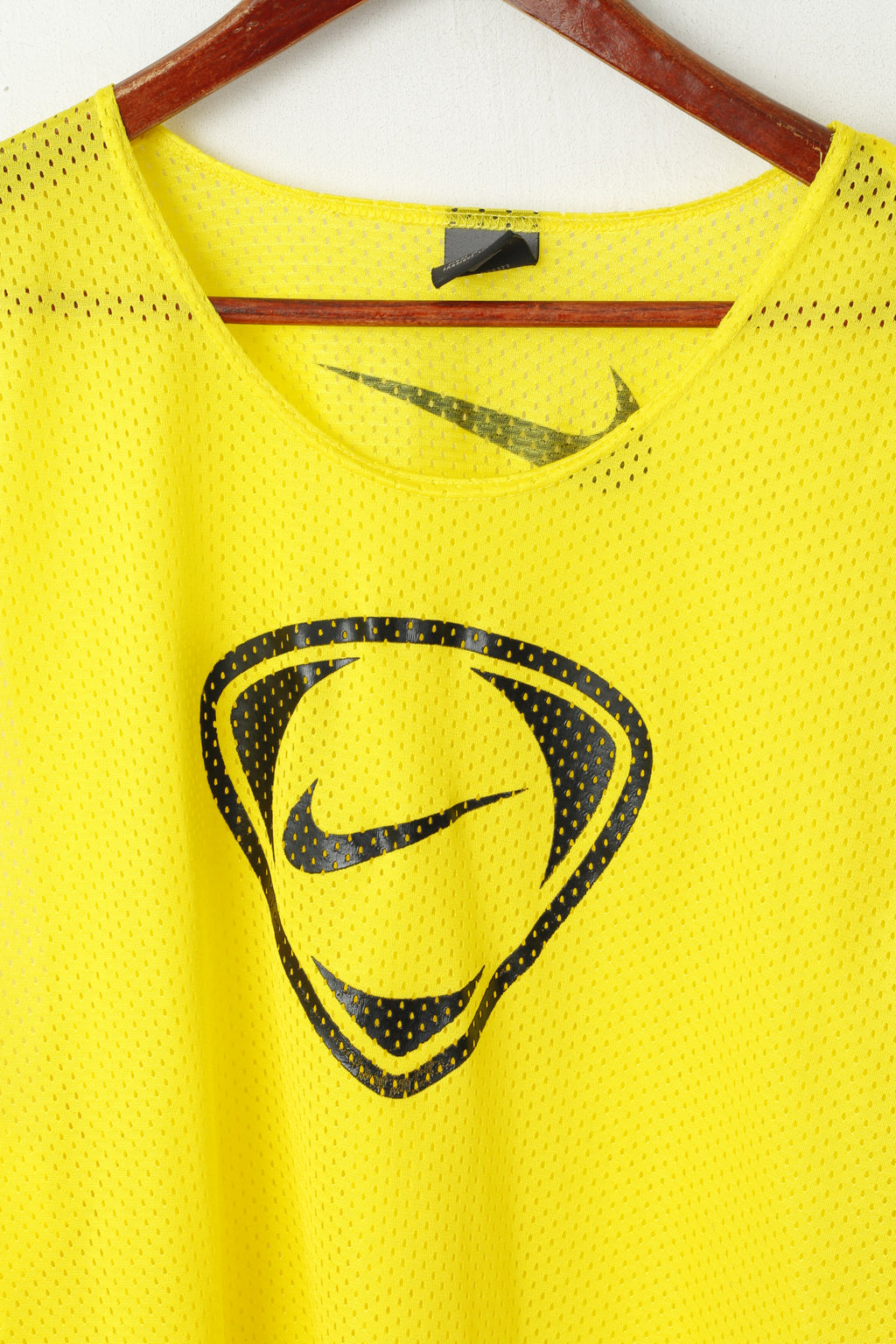 Nike Homme Taille Unique Chemise Jaune Sans Manches Maille Sport Training Débardeur