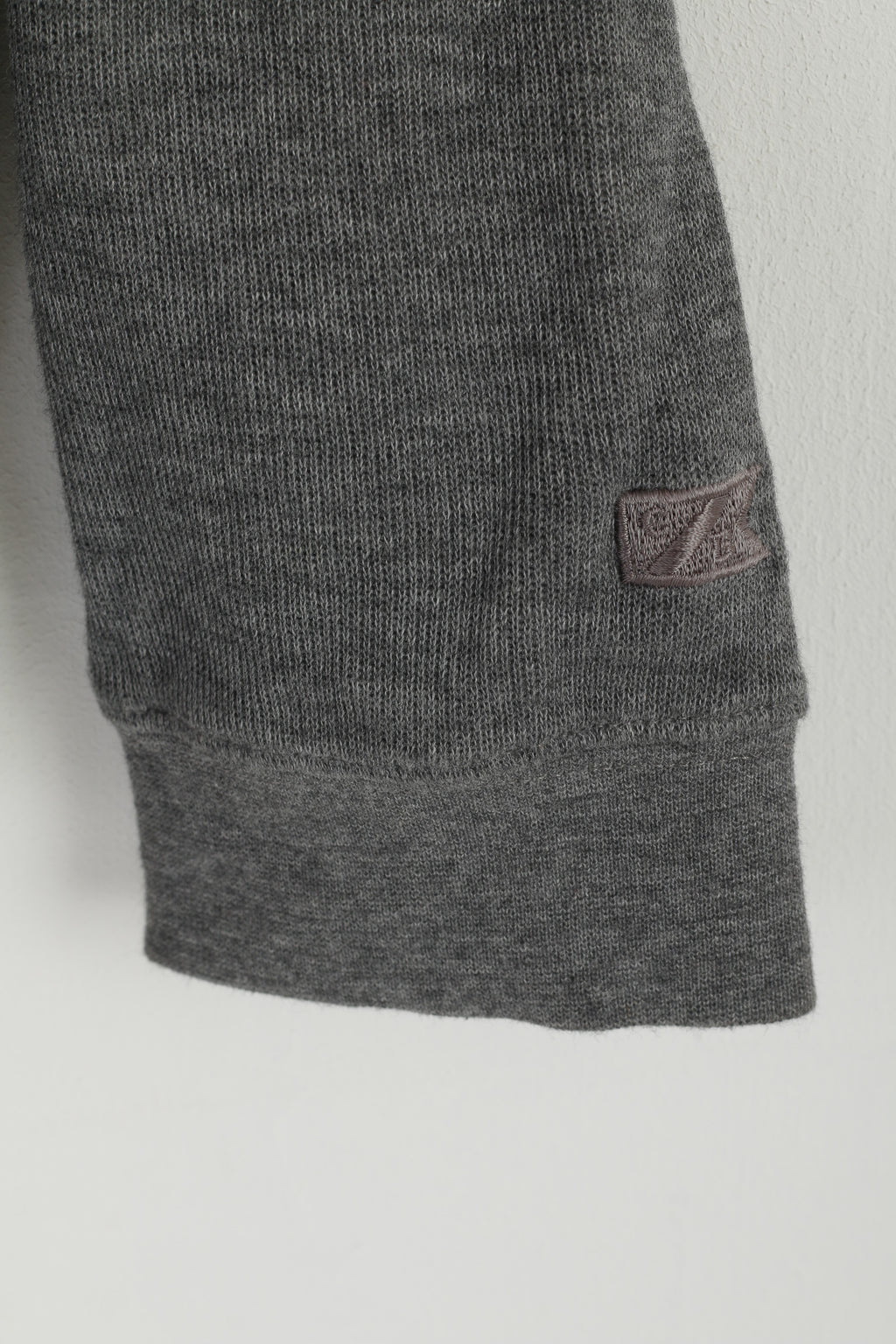 CUTTER &amp; BUCK Homme XL Pull Gris Coton Col Zippé Pull Classique