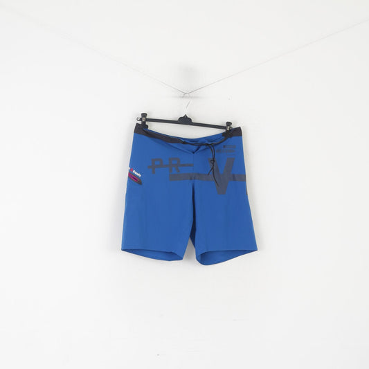 Pantaloncini Reebok Crossfit Uomo 33 Blu Nylon Sportswear Run Activewear