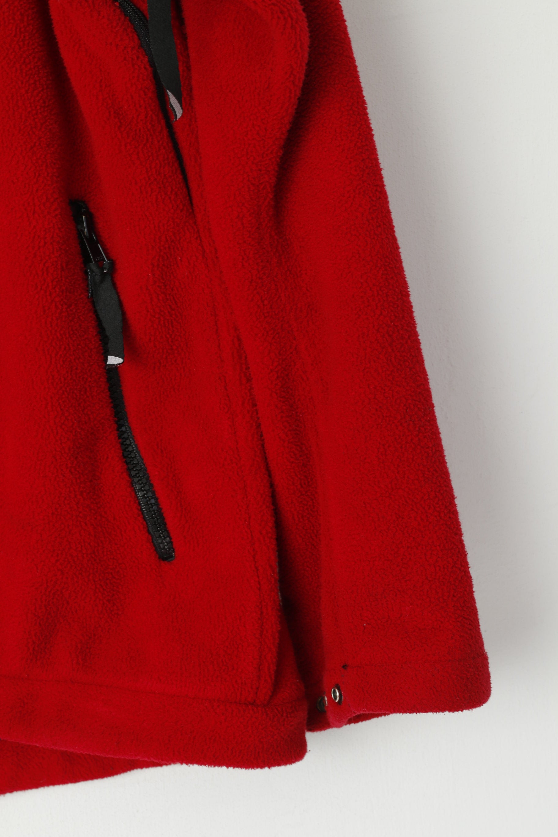 Sprayway Men S Fleece Top Red Vintage Windbloc Breathable Full Zipper Outdoor Top