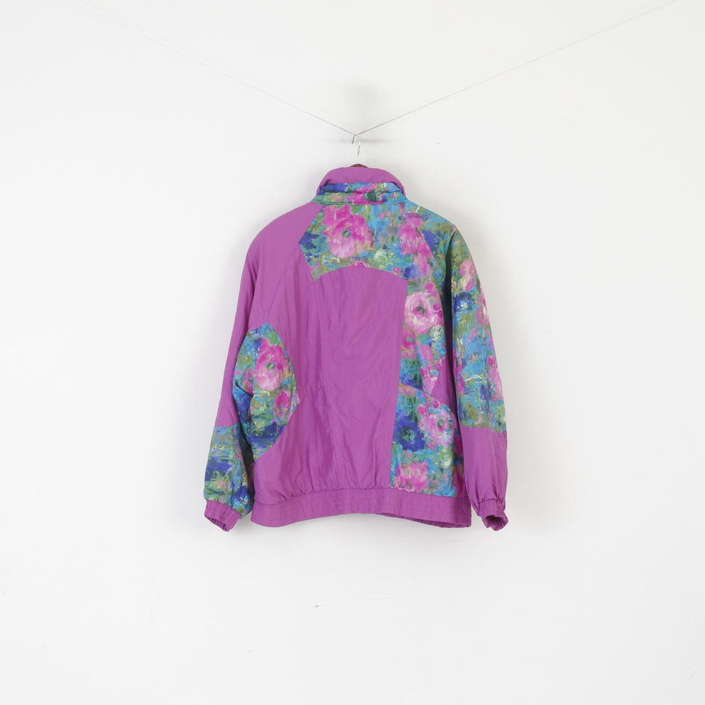 Giacca Etirel Le Style Sportif Donna 48 20 XXL Bomber viola imbottito da sci vintage