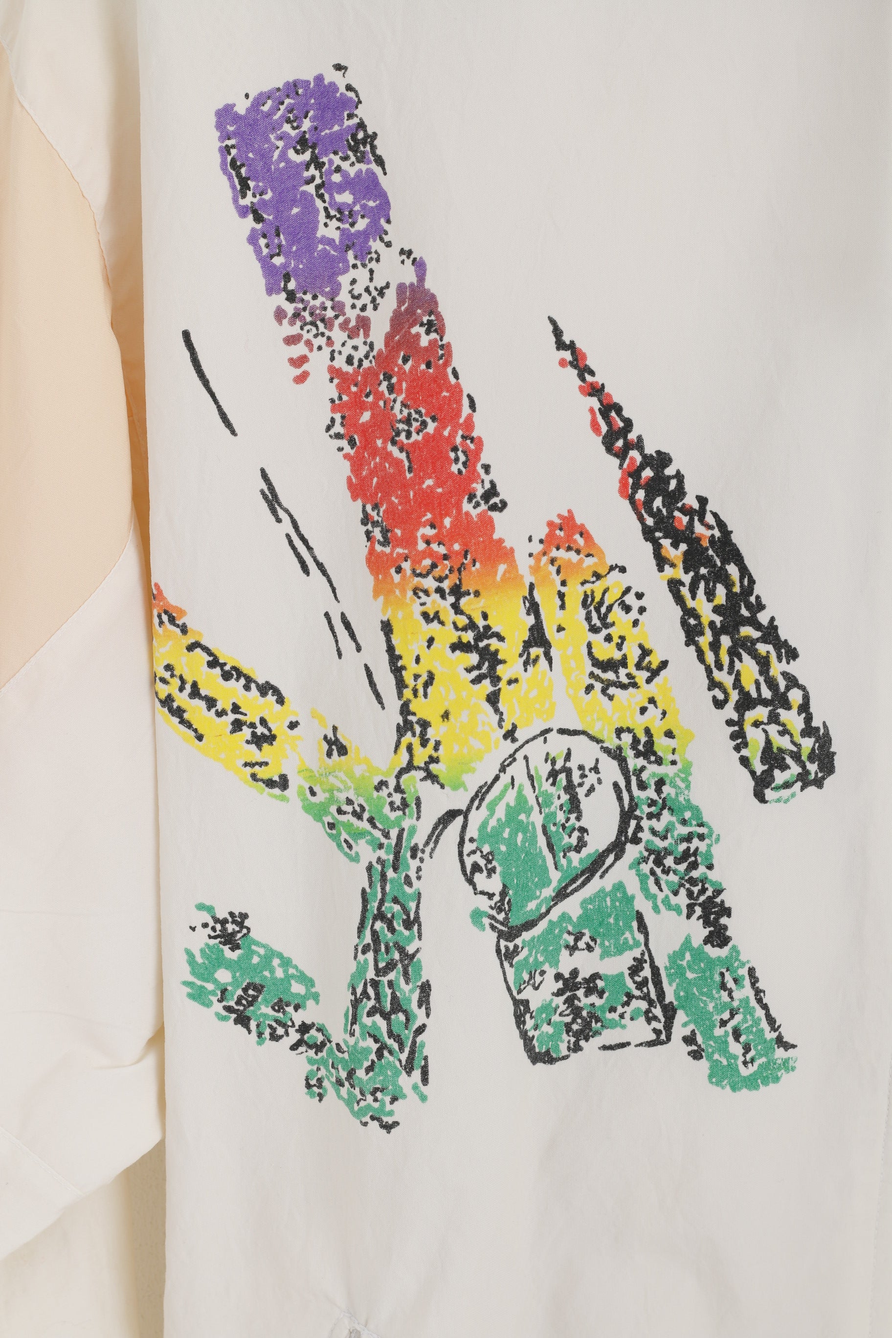 Coq Femmes M Veste Crème Tennis Festival Full Zipper vintage années 90 Allemagne Mode Top