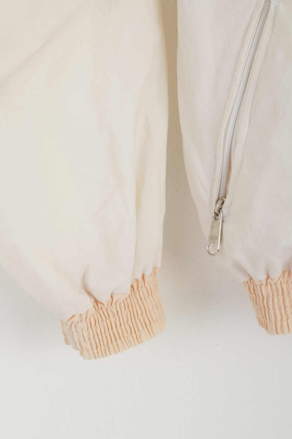 Coq Femmes M Veste Crème Tennis Festival Full Zipper vintage années 90 Allemagne Mode Top