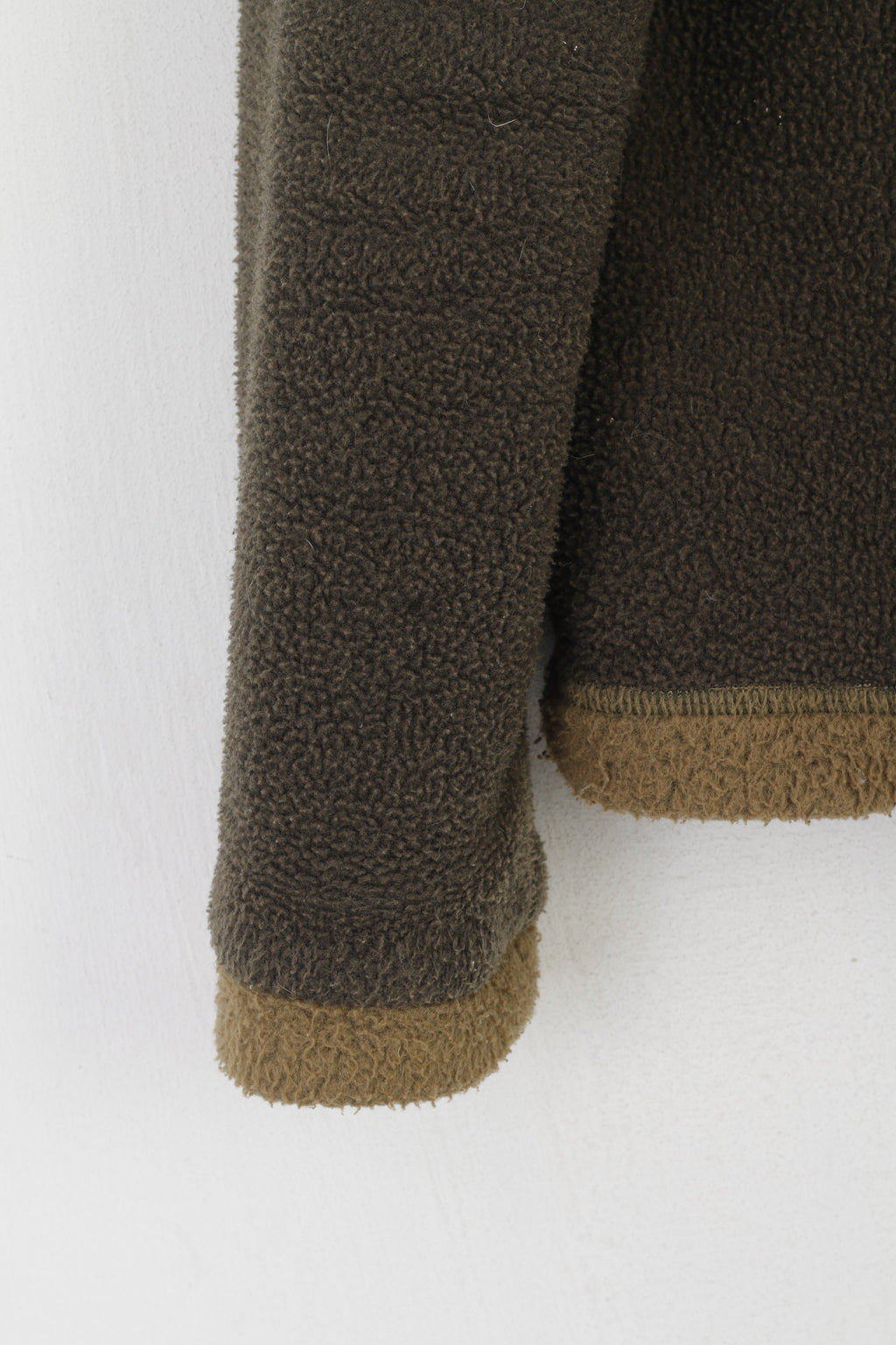 Musto Snugs Veste polaire pour femme Vert style corvée vintage avec fermeture éclair complète